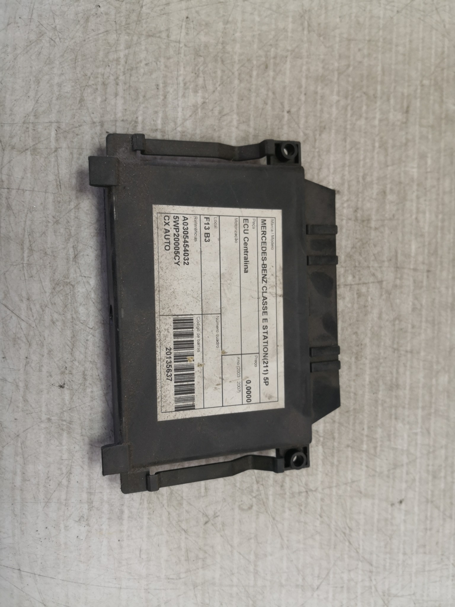 ECU Centralina MERCEDES-BENZ - ID S_25636