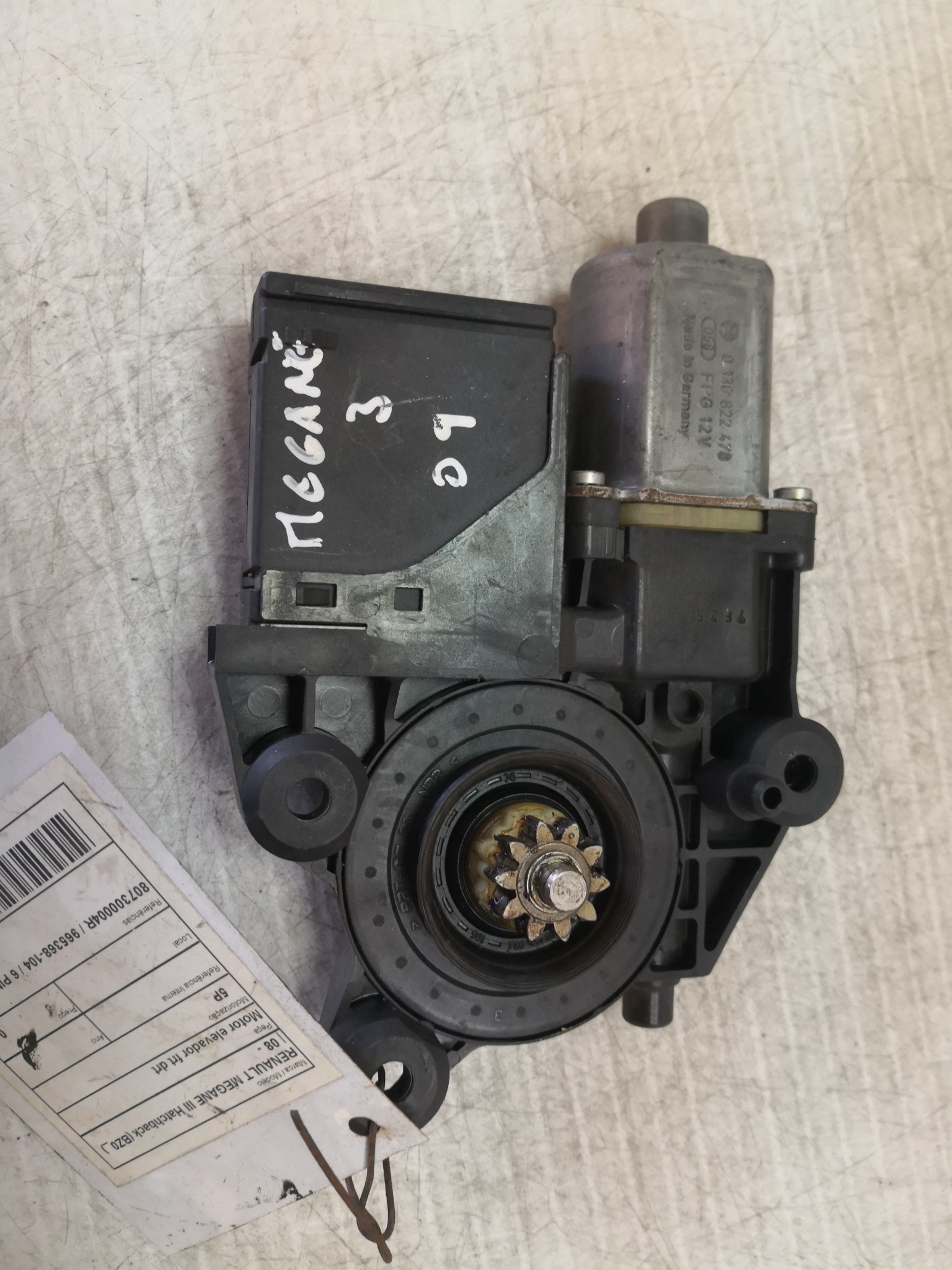 Motor elevador frt drt RENAULT MEGANE III Hatchback (BZ0/1_) | 08 -  Imagem-1