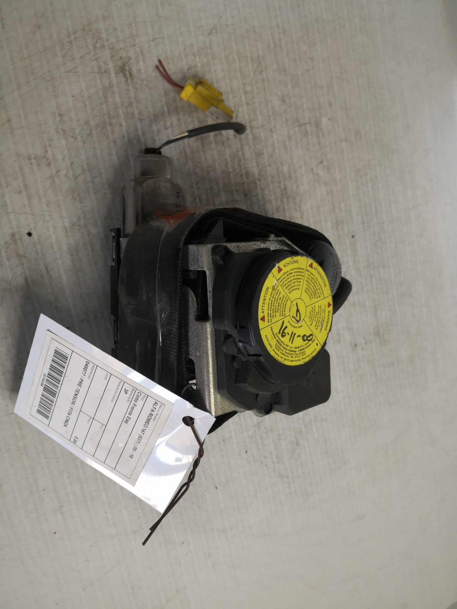 Cinto Frente Esq  ALFA ROMEO - ID S_54355