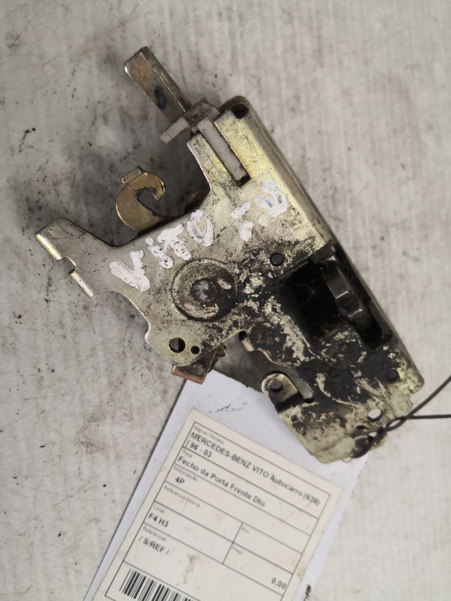 Fecho da Porta Frente Dto MERCEDES-BENZ VITO Autocarro (638) | 96 - 03 Imagem-3