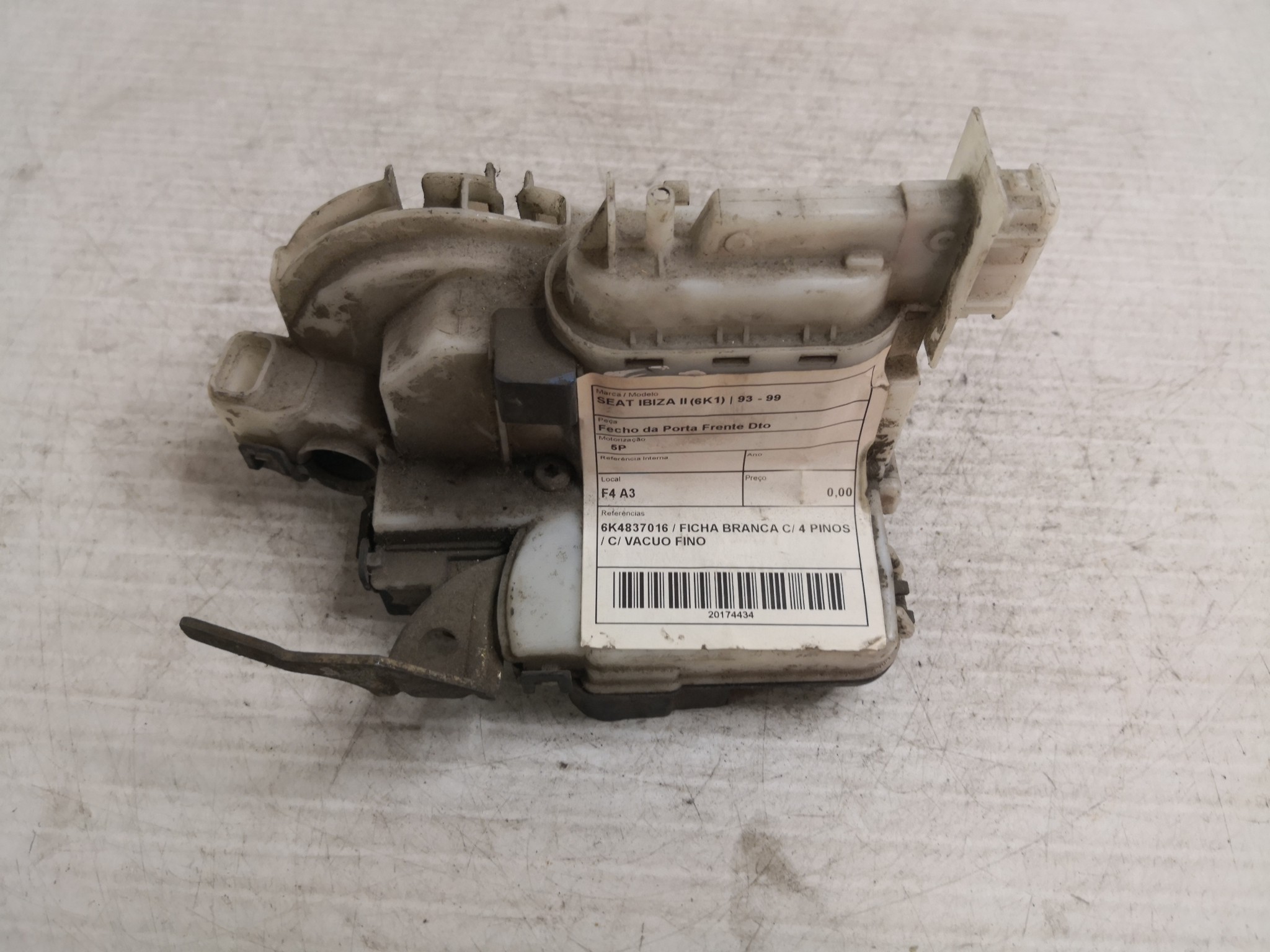 Fecho da Porta Frente Dto SEAT - ID S_34433