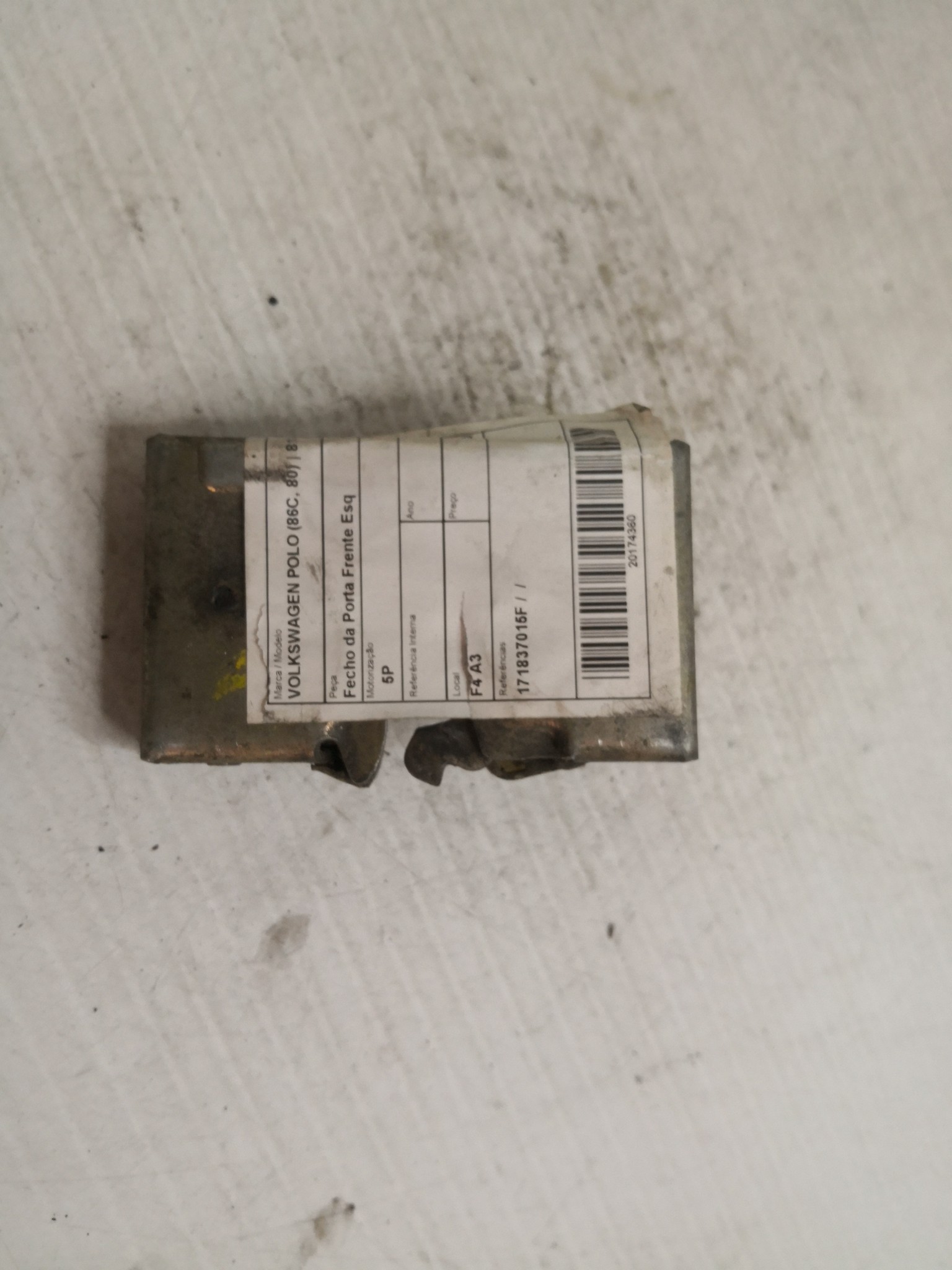 Fecho da Porta Frente Esq VOLKSWAGEN POLO (86C, 80) | 81 - 94 Imagem-2