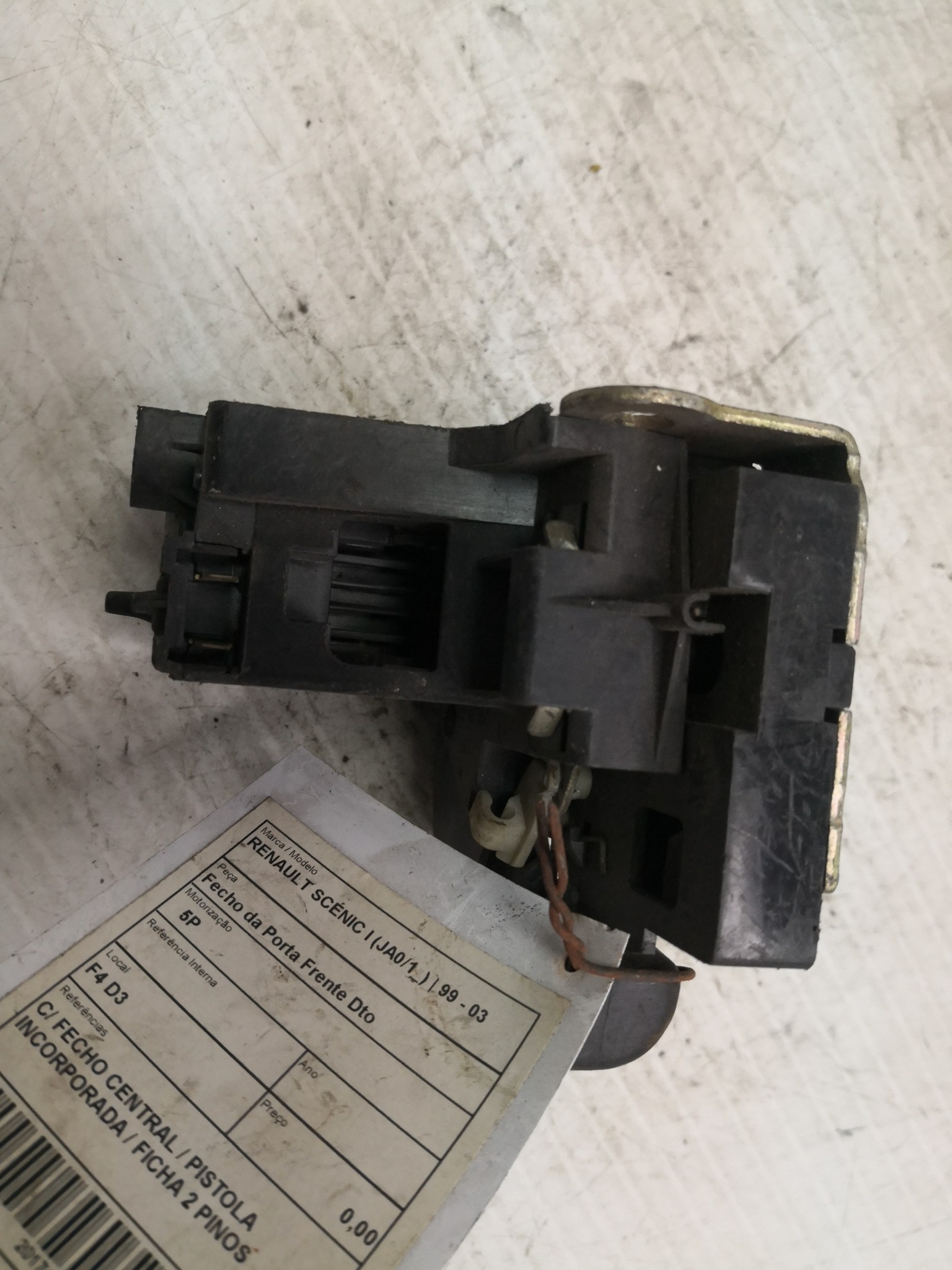 Fecho da Porta Frente Dto RENAULT SCÉNIC I Veículo multiuso (JA0/1_, FA0_) | 99 - 10 Imagem-2