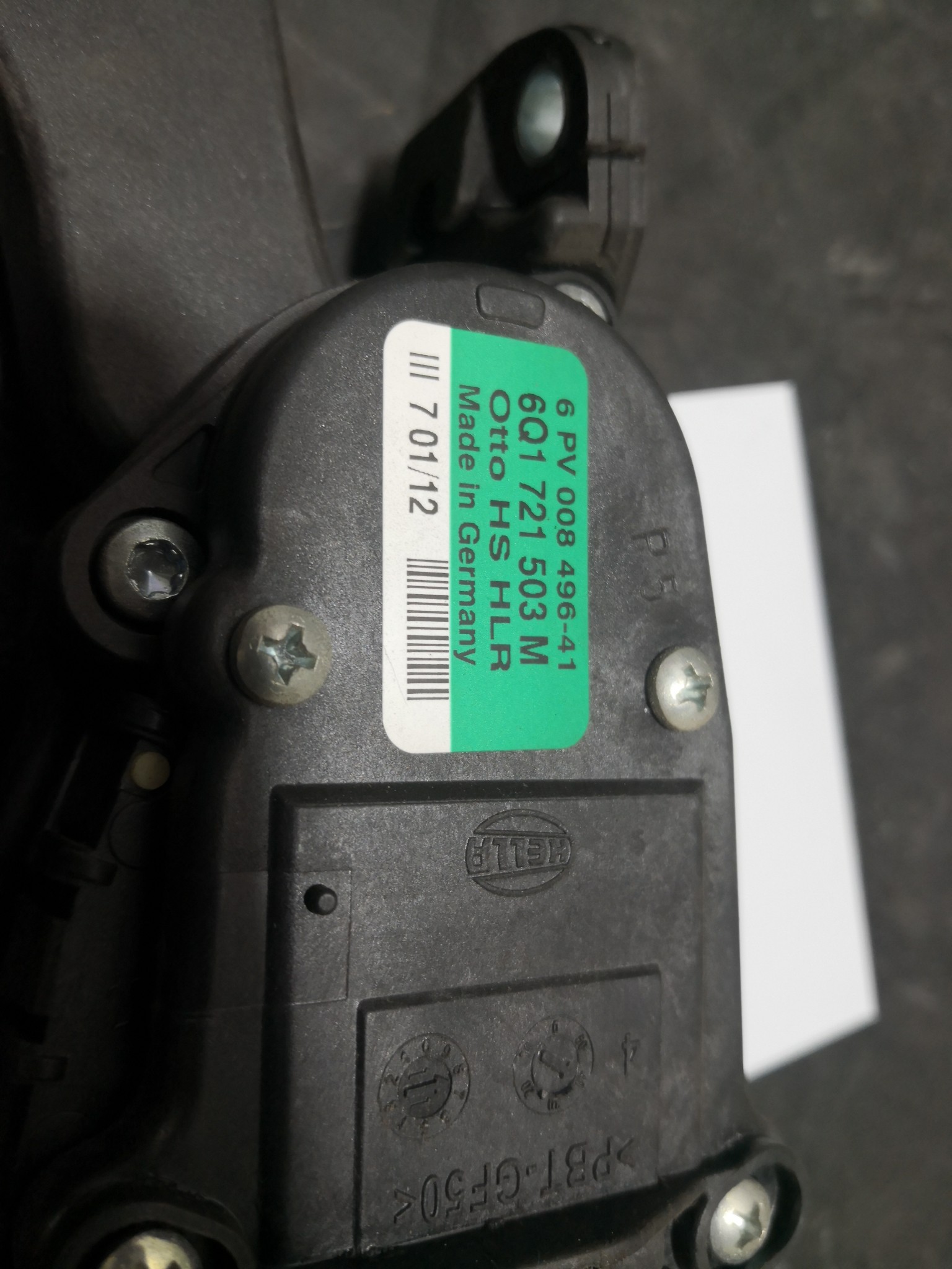 Pedal Potenciometro Acelerador VOLKSWAGEN POLO (6R1, 6C1) | 09 -  Imagem-1