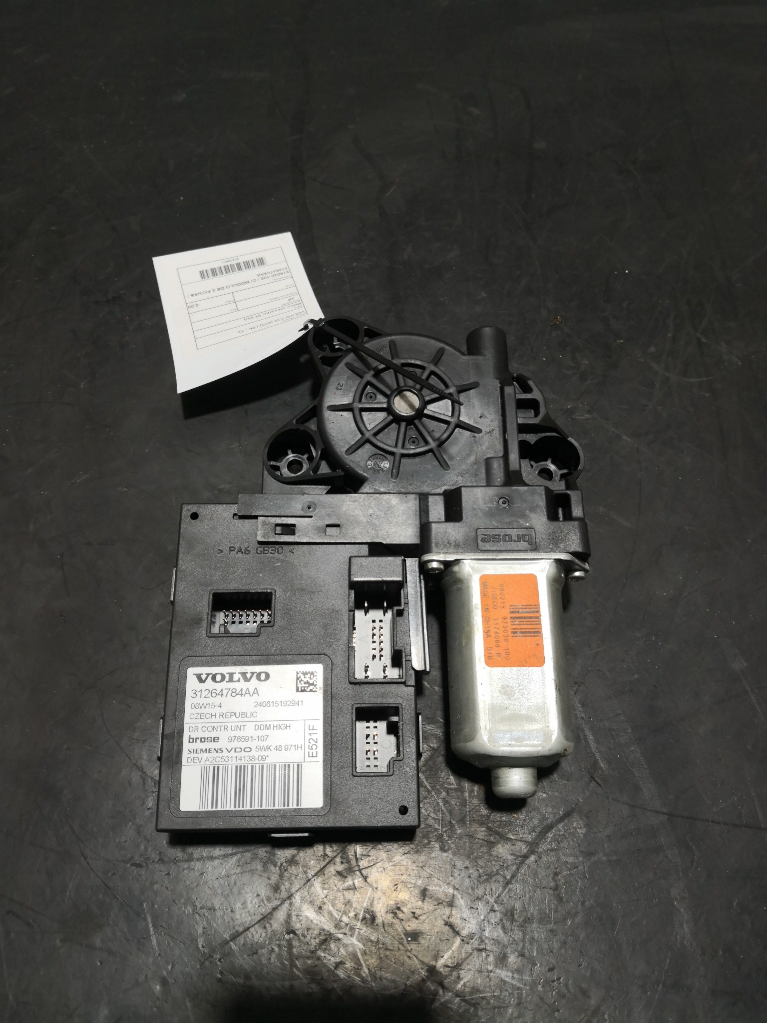 Motor elevador frt esq VOLVO - ID S_96870