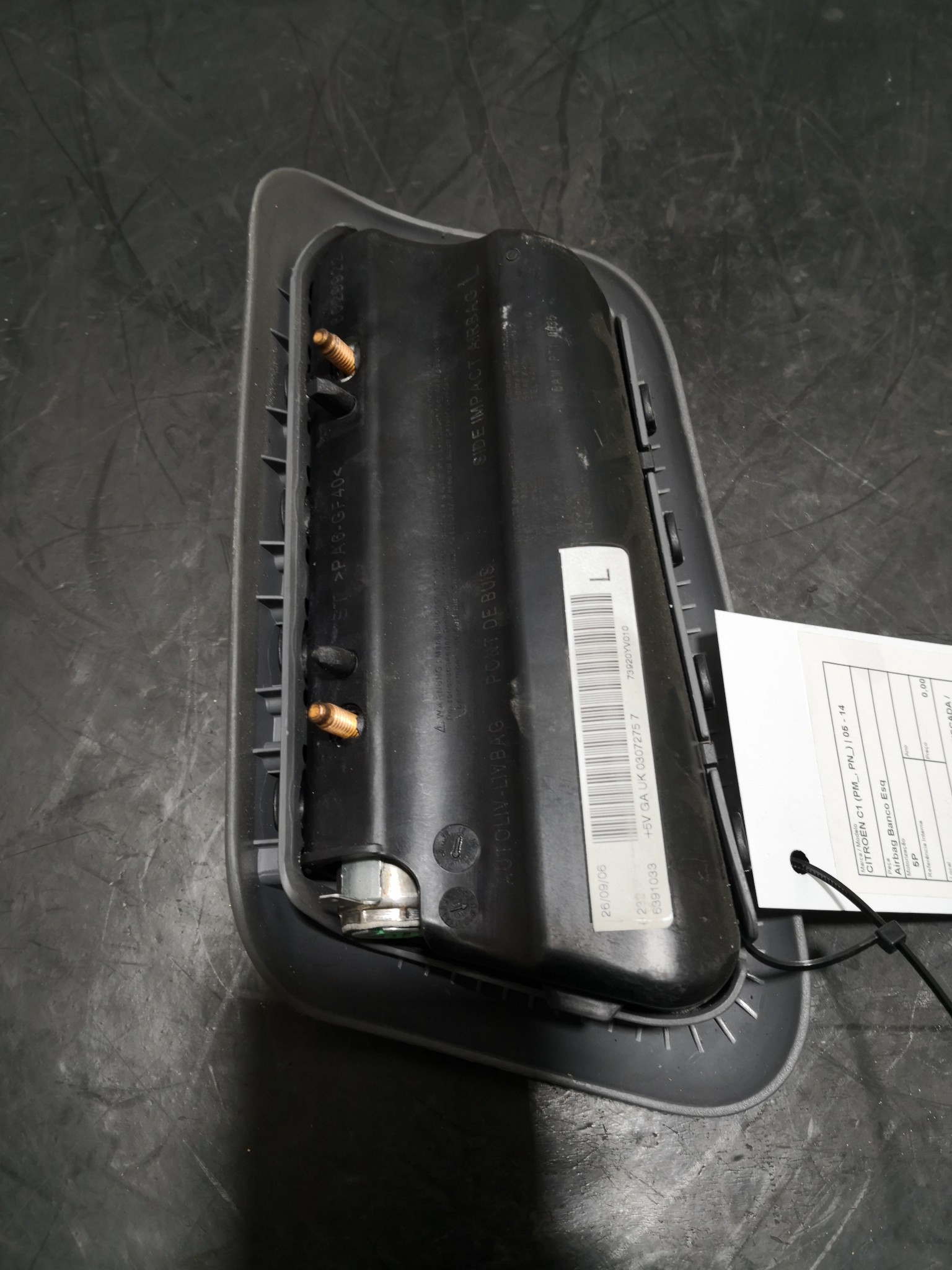 Airbag Banco Esq CITROEN C1 (PM_, PN_) | 05 - 14 Imagem-1