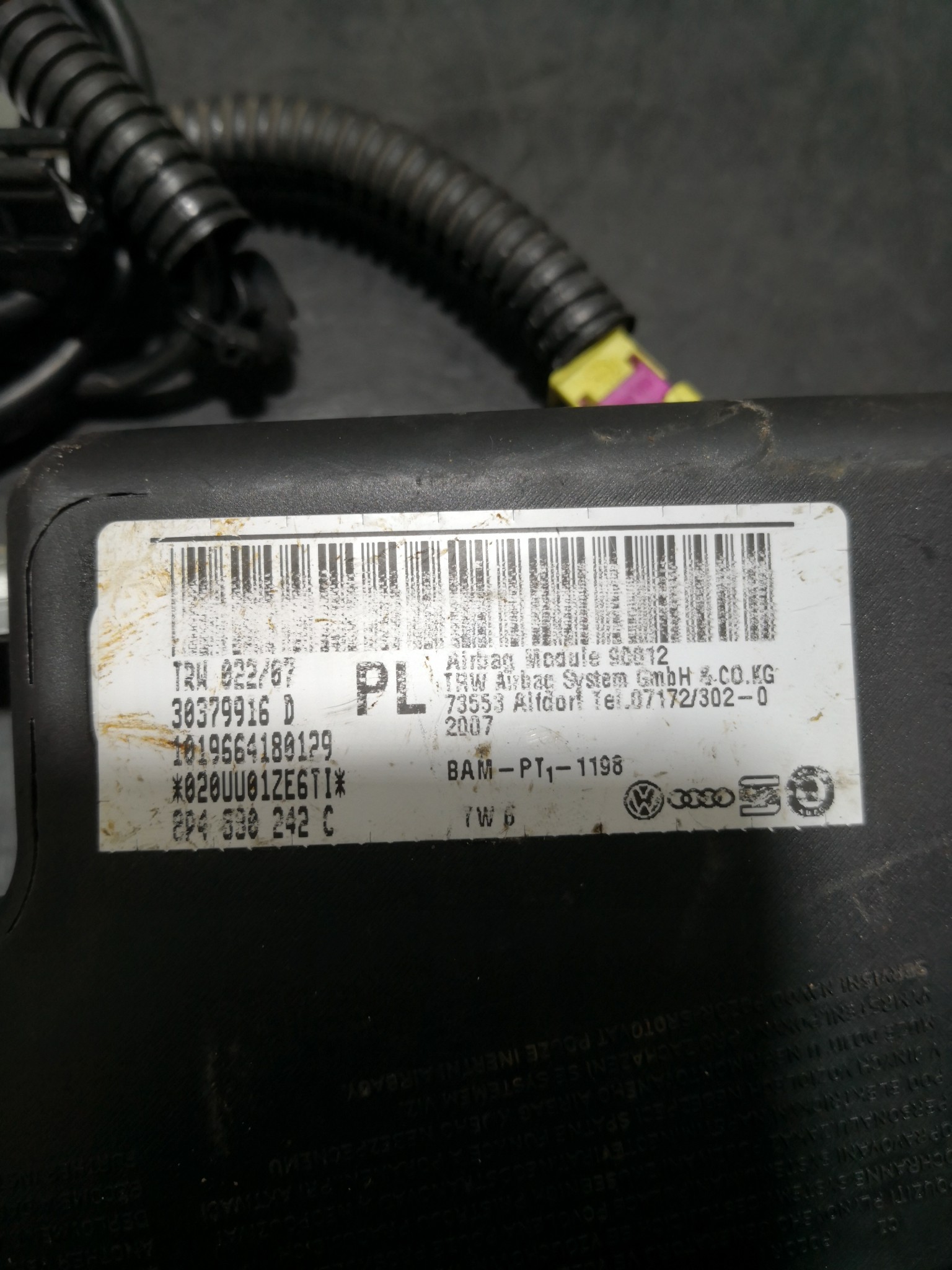 Airbag Banco Esq AUDI A3 (8P1) | 03 - 13 Imagem-3