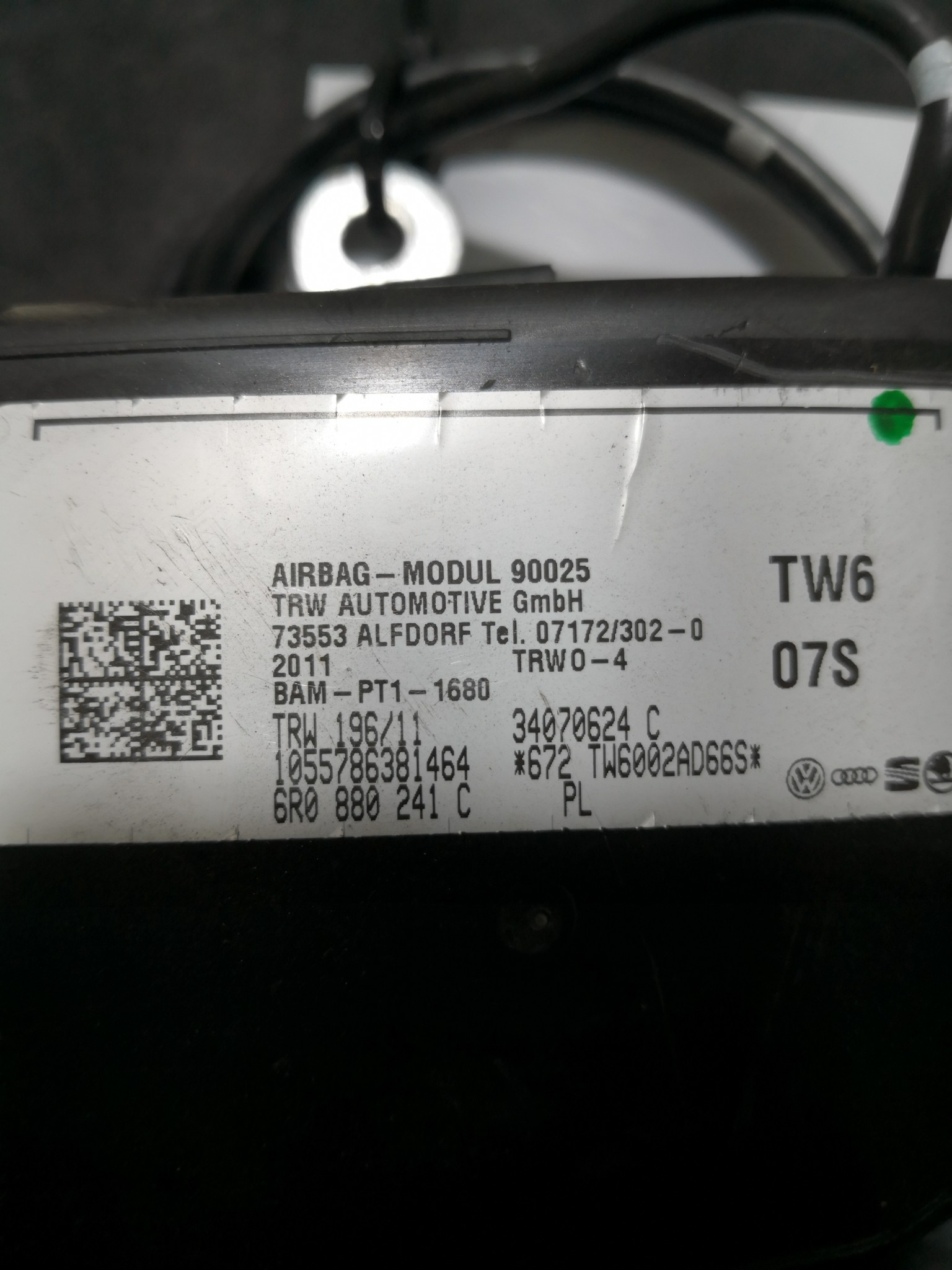 Airbag Banco Esq VOLKSWAGEN POLO (6R1, 6C1) | 09 -  Imagem-3