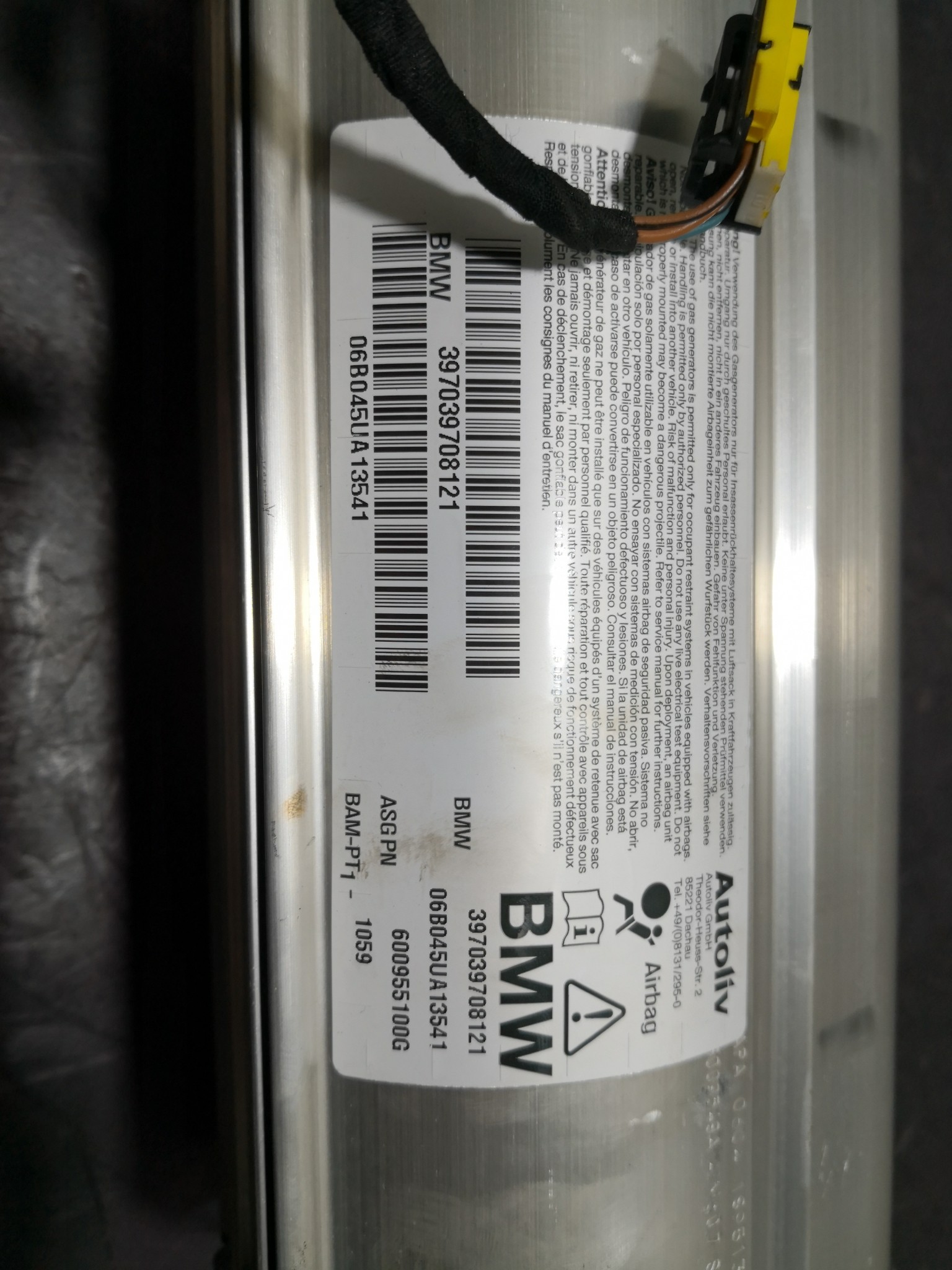 Airbag Passageiro BMW 5 (E60) | 01 - 10 Imagem-1