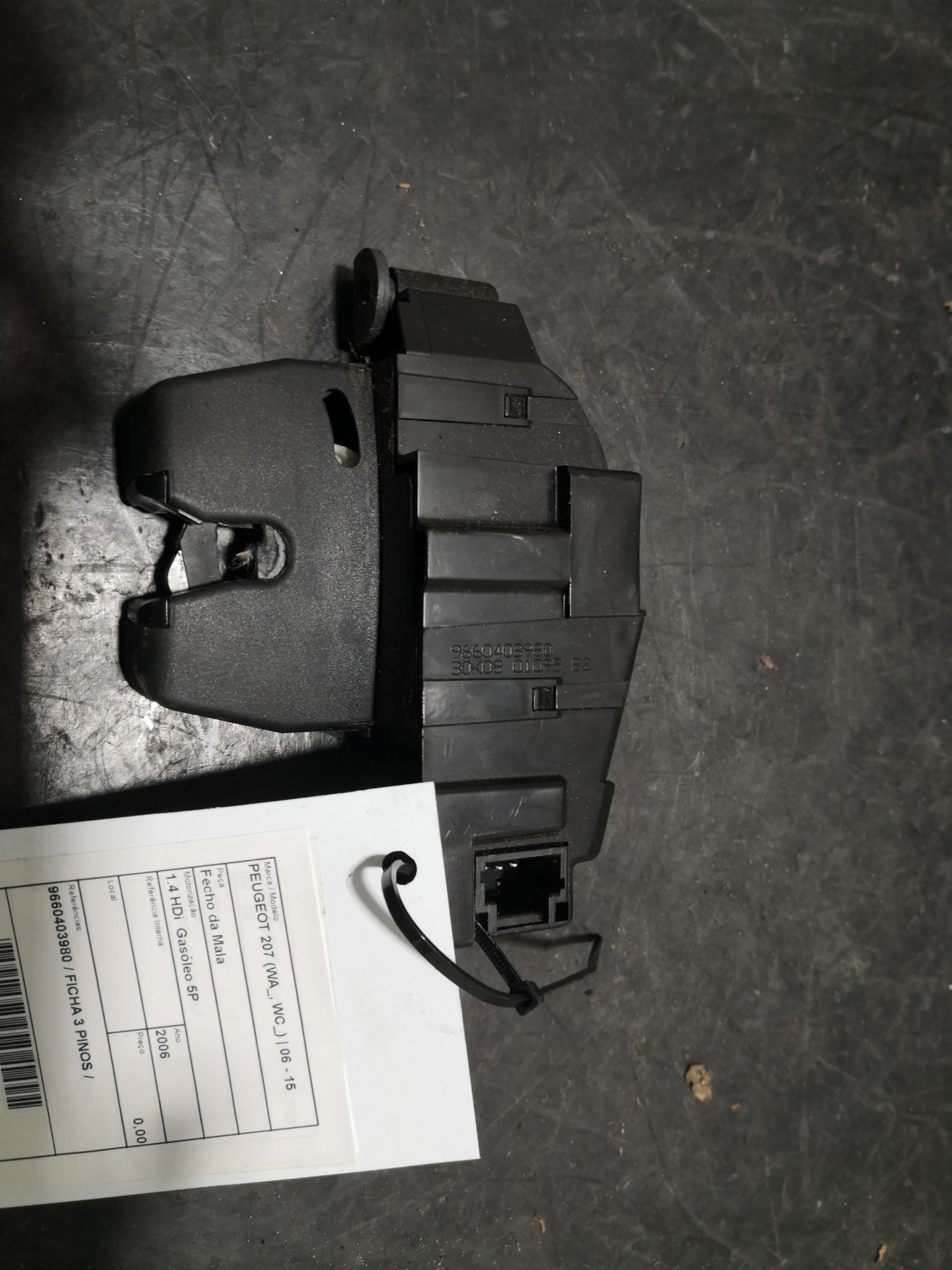 Fecho da Mala PEUGEOT - ID S_98368