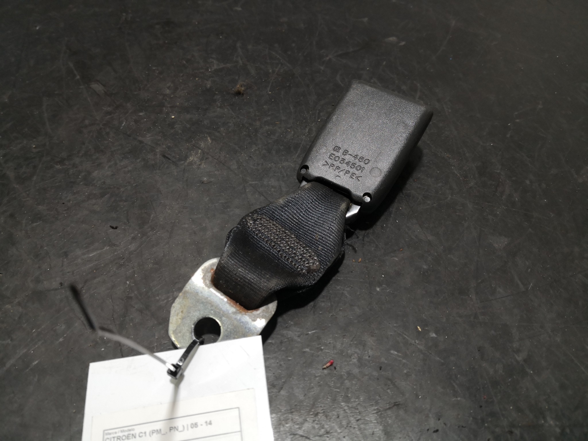 Engate Cinto Trás Esq CITROEN - ID S_98418