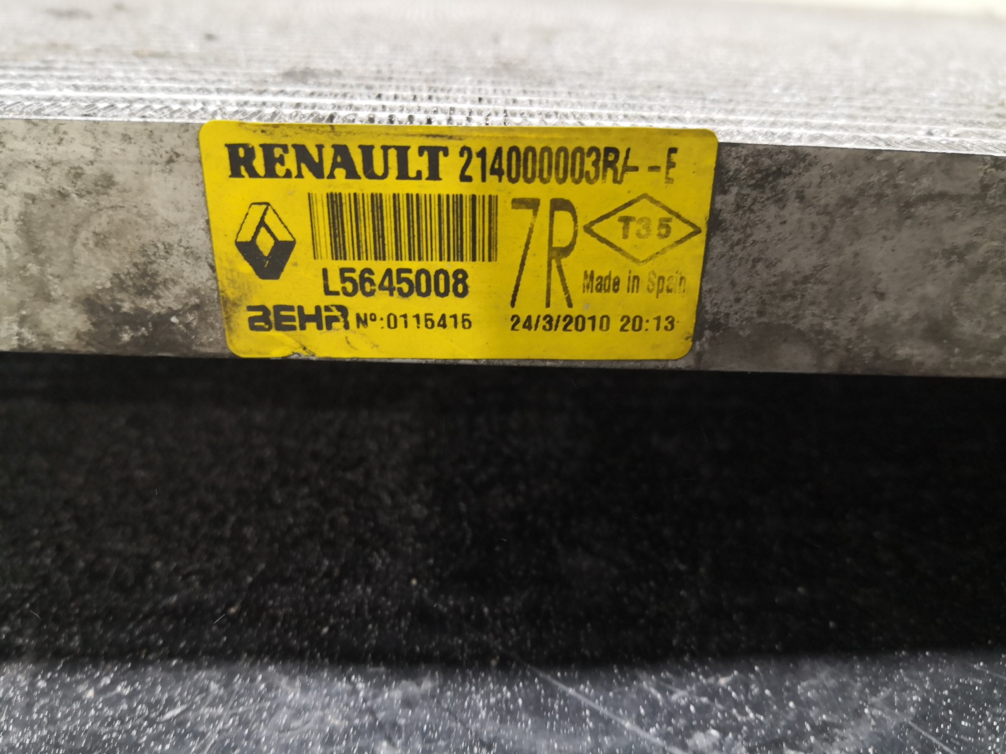 Radiador da água RENAULT LAGUNA III Sport Tourer (KT0/1) | 07 - 15 Imagem-2