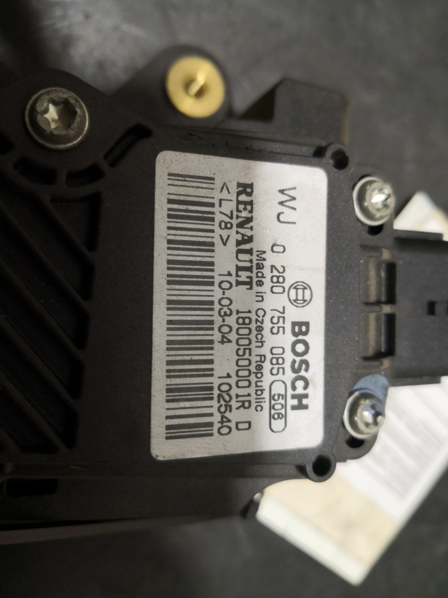 Pedal Potenciometro Acelerador RENAULT LAGUNA III Sport Tourer (KT0/1) | 07 - 15 Imagem-1