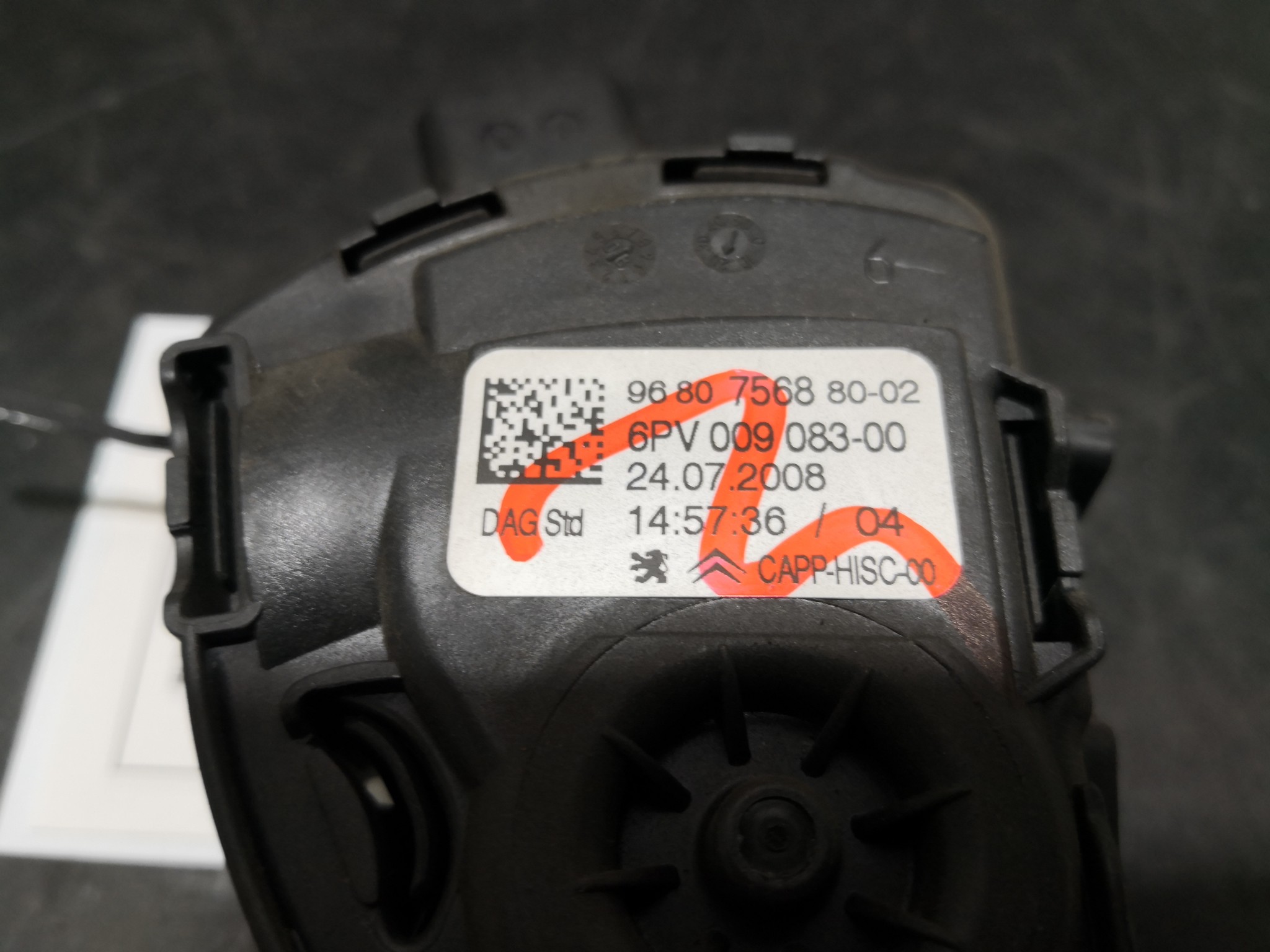 Pedal Potenciometro Acelerador PEUGEOT 308 SW I (4E_, 4H_) | 07 - 14 Imagem-1