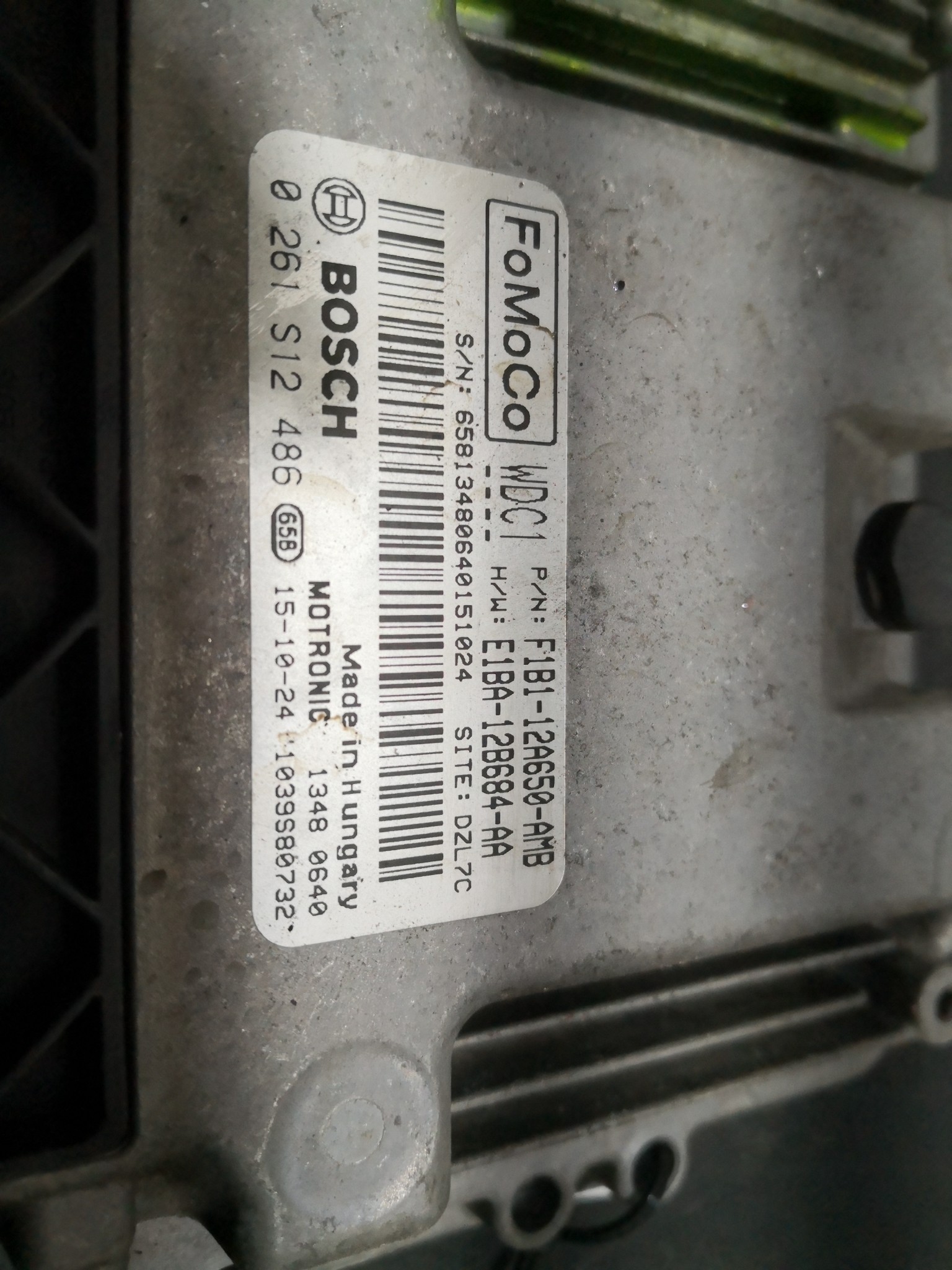 Centralina do Motor FORD FIESTA VI (CB1, CCN) | 08 -  Imagem-1