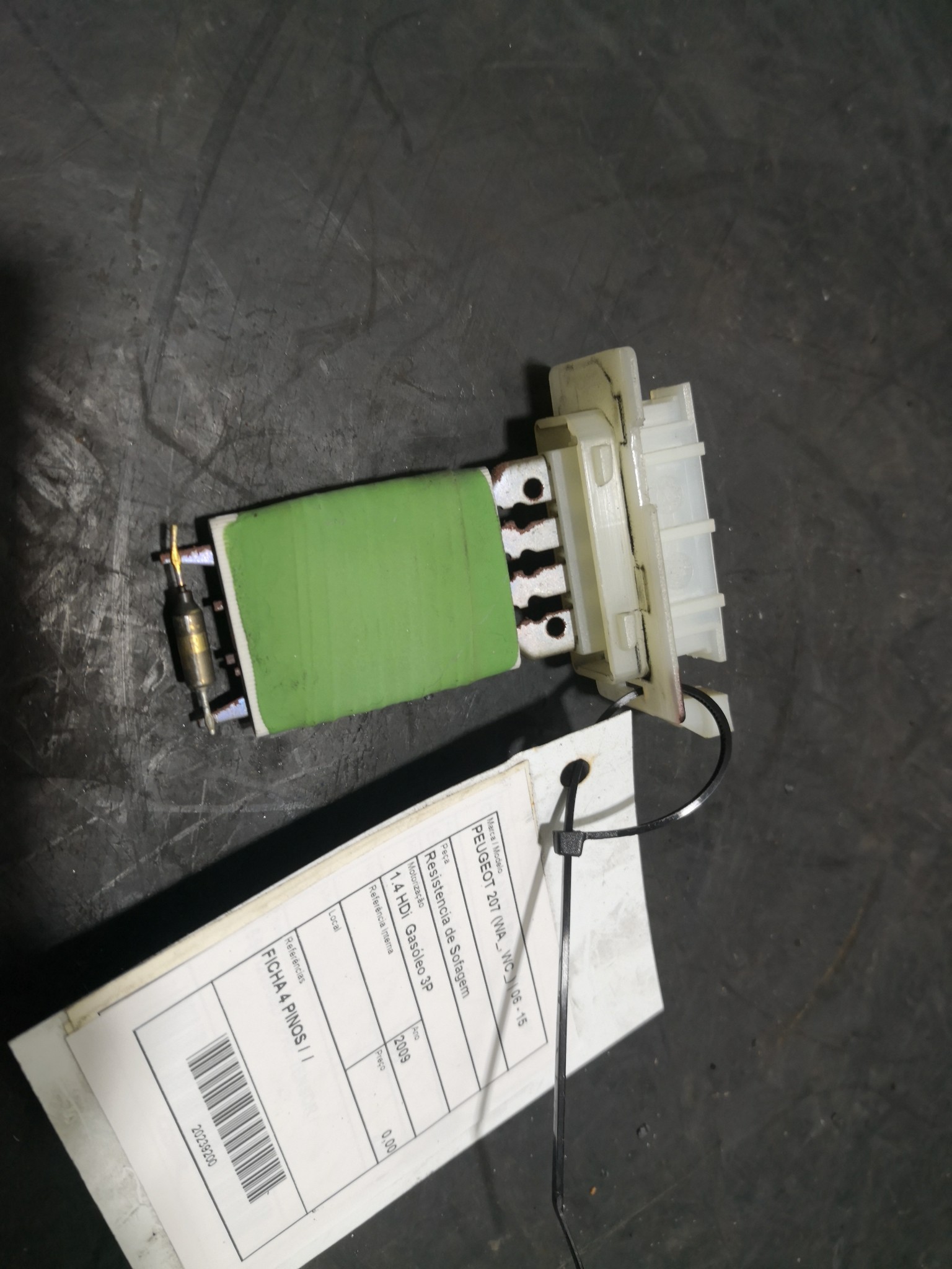 Resistencia de Sofagem PEUGEOT 207 (WA_, WC_) | 06 - 15 Imagem-2