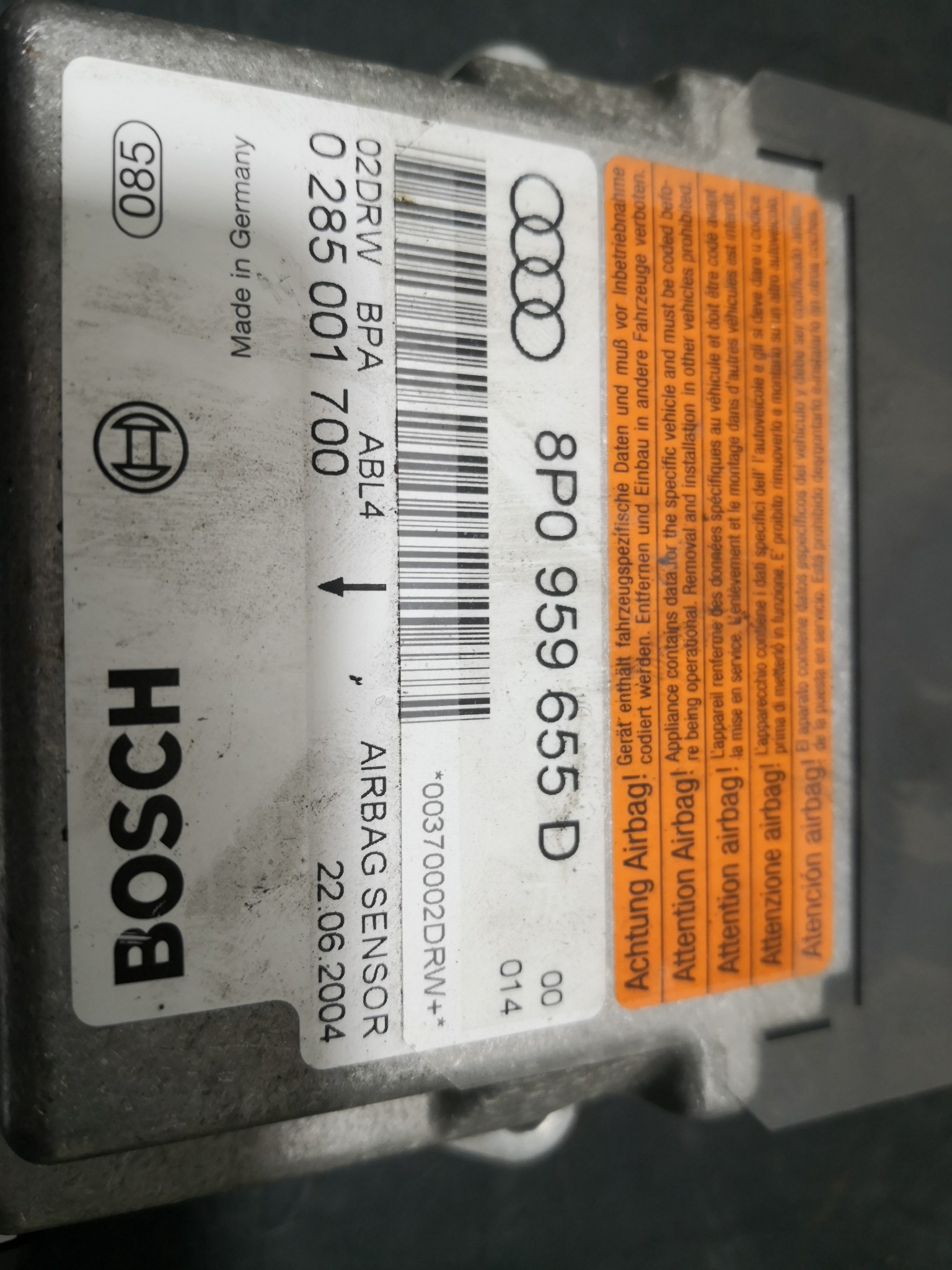 Centralina de Airbags AUDI A3 (8P1) | 03 - 13 Imagem-1