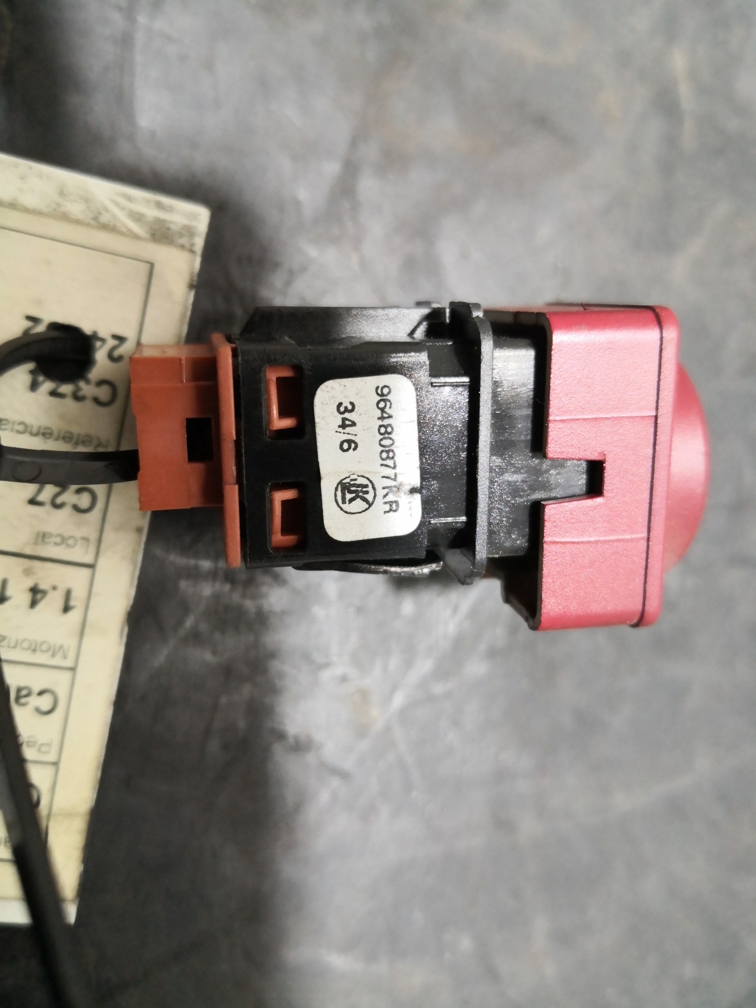 Botão 4 Piscas CITROEN C4 I (LC_) | 04 - 13 Imagem-1