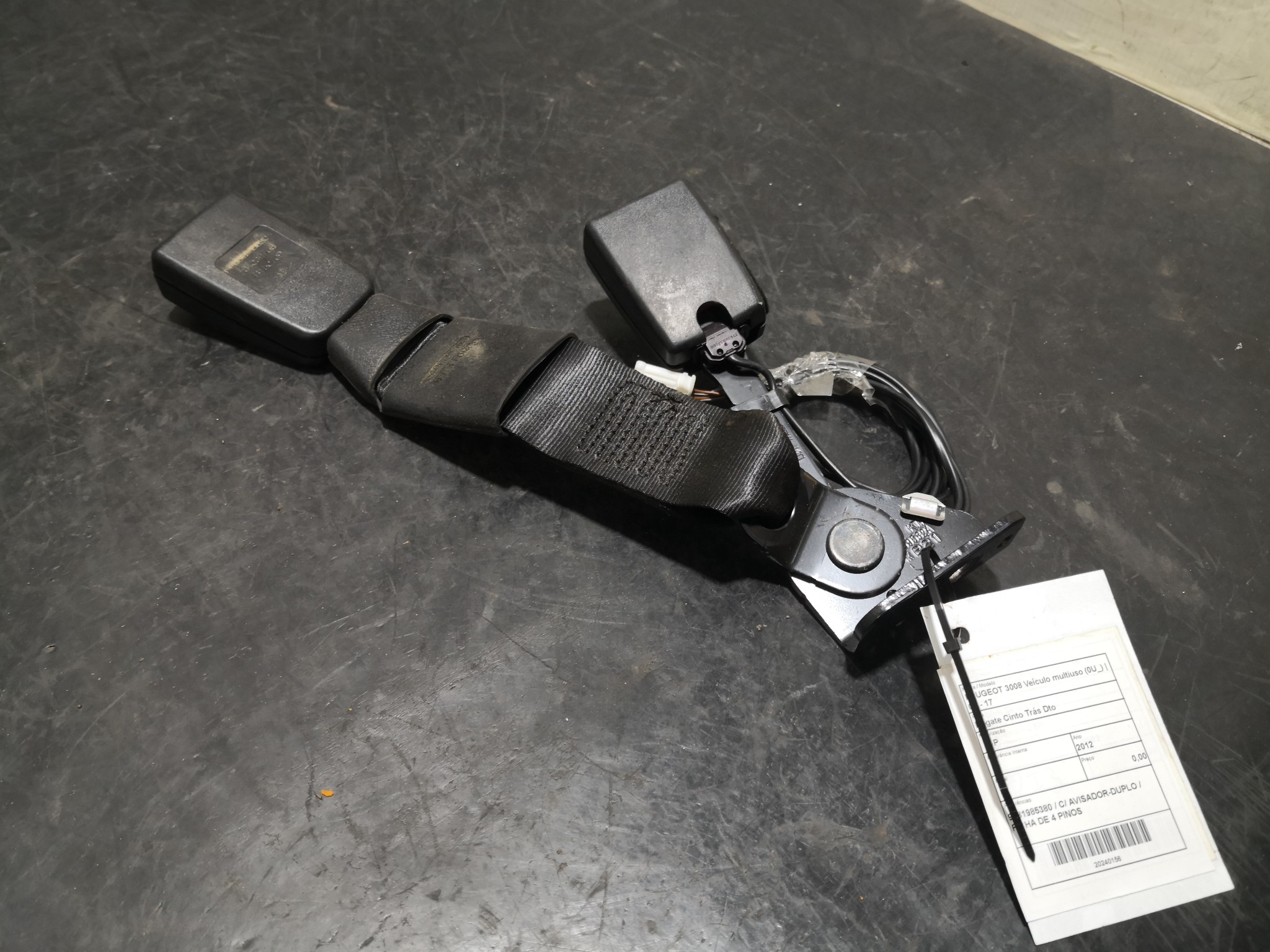 Engate Cinto Trás Dto PEUGEOT - ID S_100155