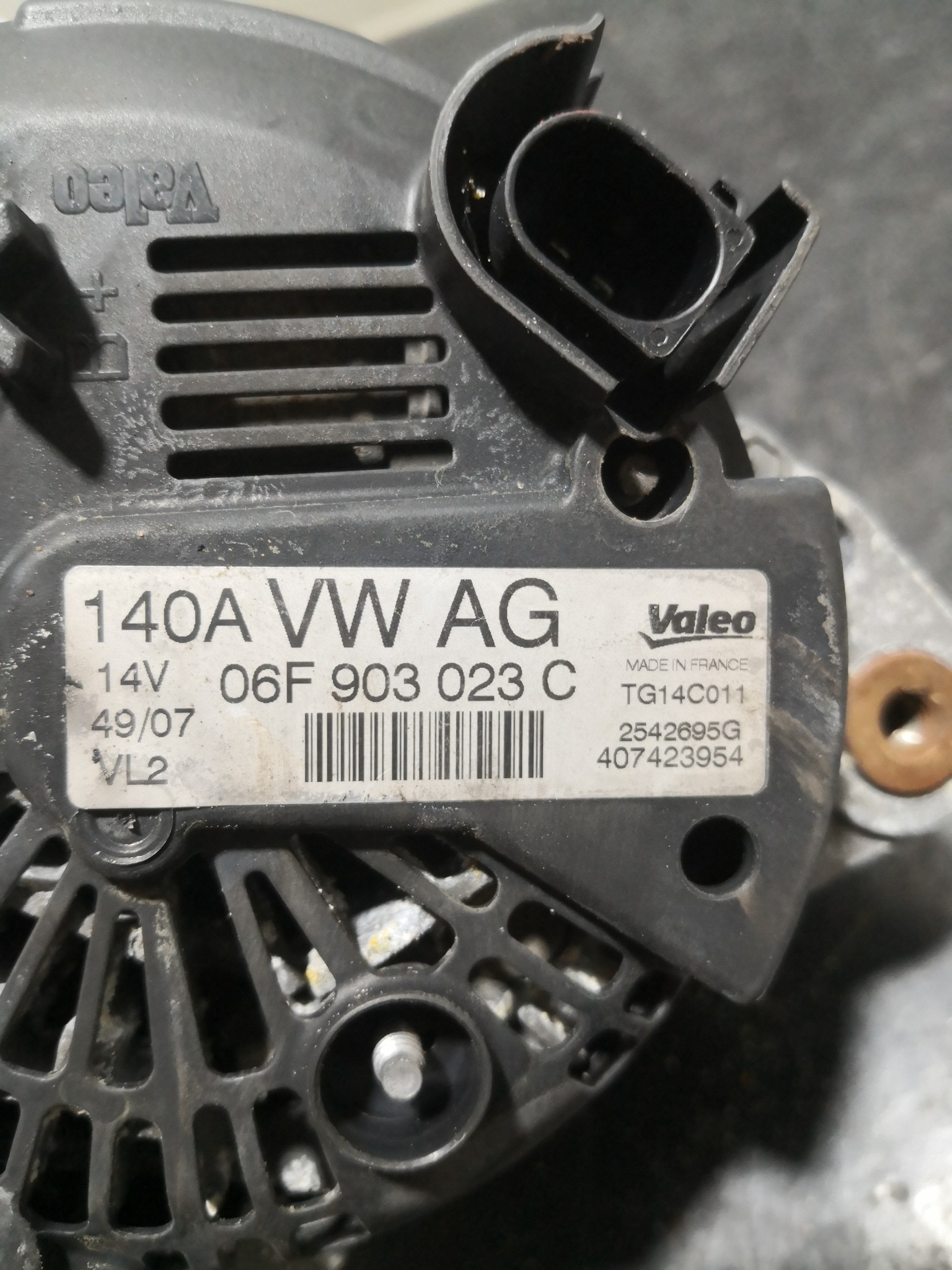 Alternador VOLKSWAGEN GOLF V (1K1) | 03 - 09 Imagem-2