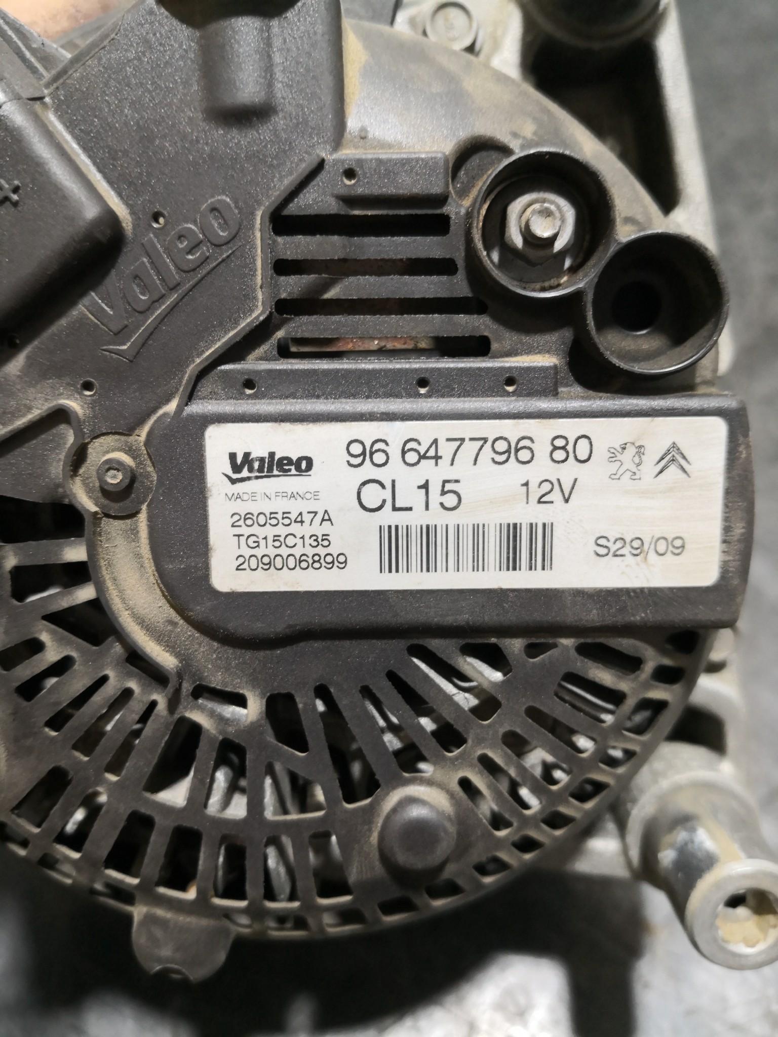 Alternador PEUGEOT 3008 Veículo multiuso (0U_) | 09 - 17 Imagem-1