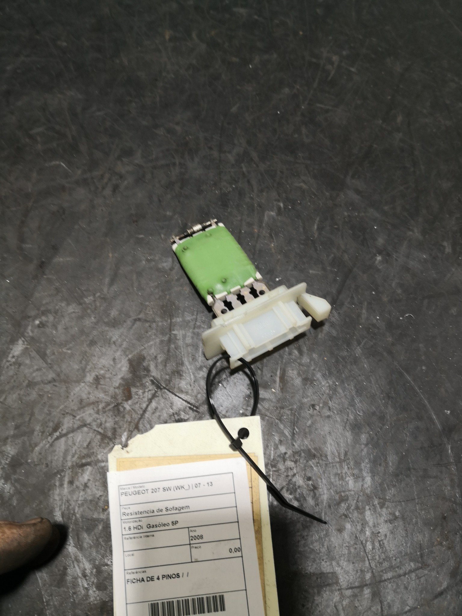 Resistencia de Sofagem PEUGEOT - ID S_102086