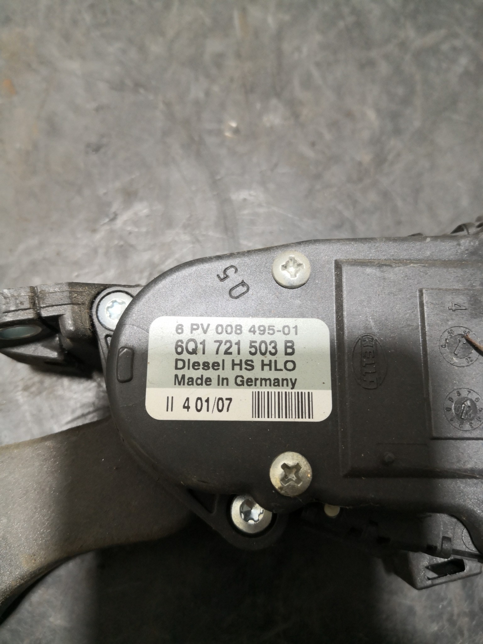 Pedal Potenciometro Acelerador SEAT - ID S_102105