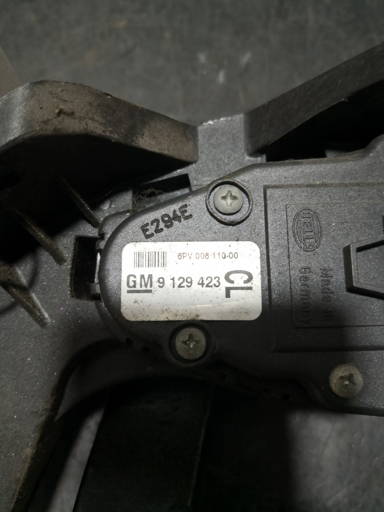 Pedal Potenciometro Acelerador OPEL - ID S_102185