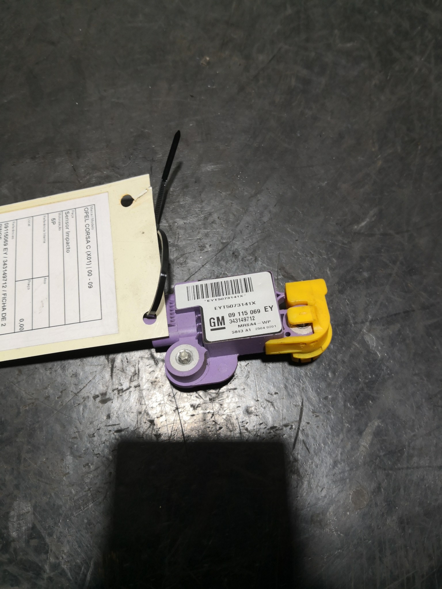 Sensor Impacto OPEL CORSA C (X01) | 00 - 09 Imagem-3