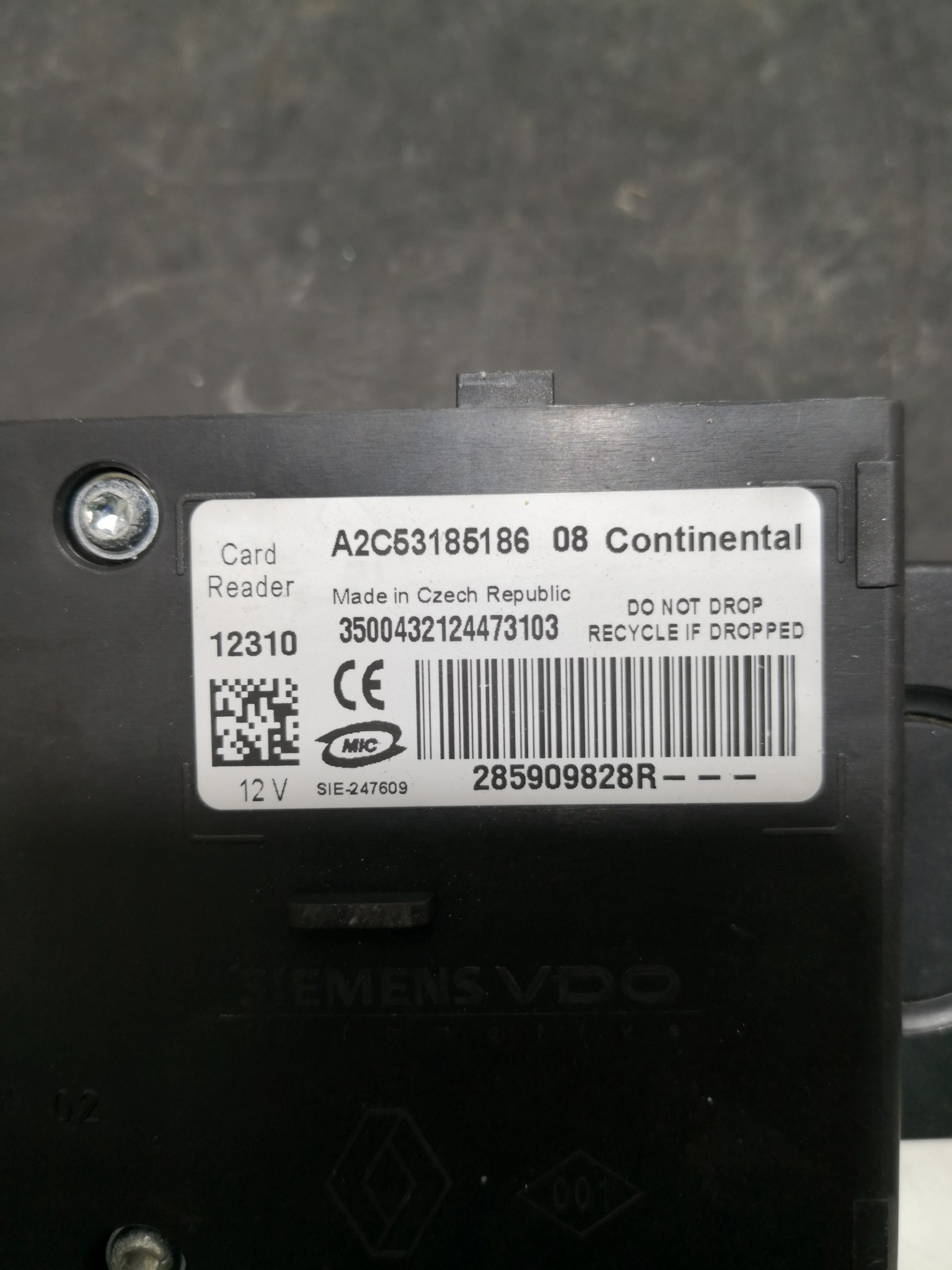 Leitor de Cartões  RENAULT MEGANE III Hatchback (BZ0/1_) | 08 -  Imagem-2