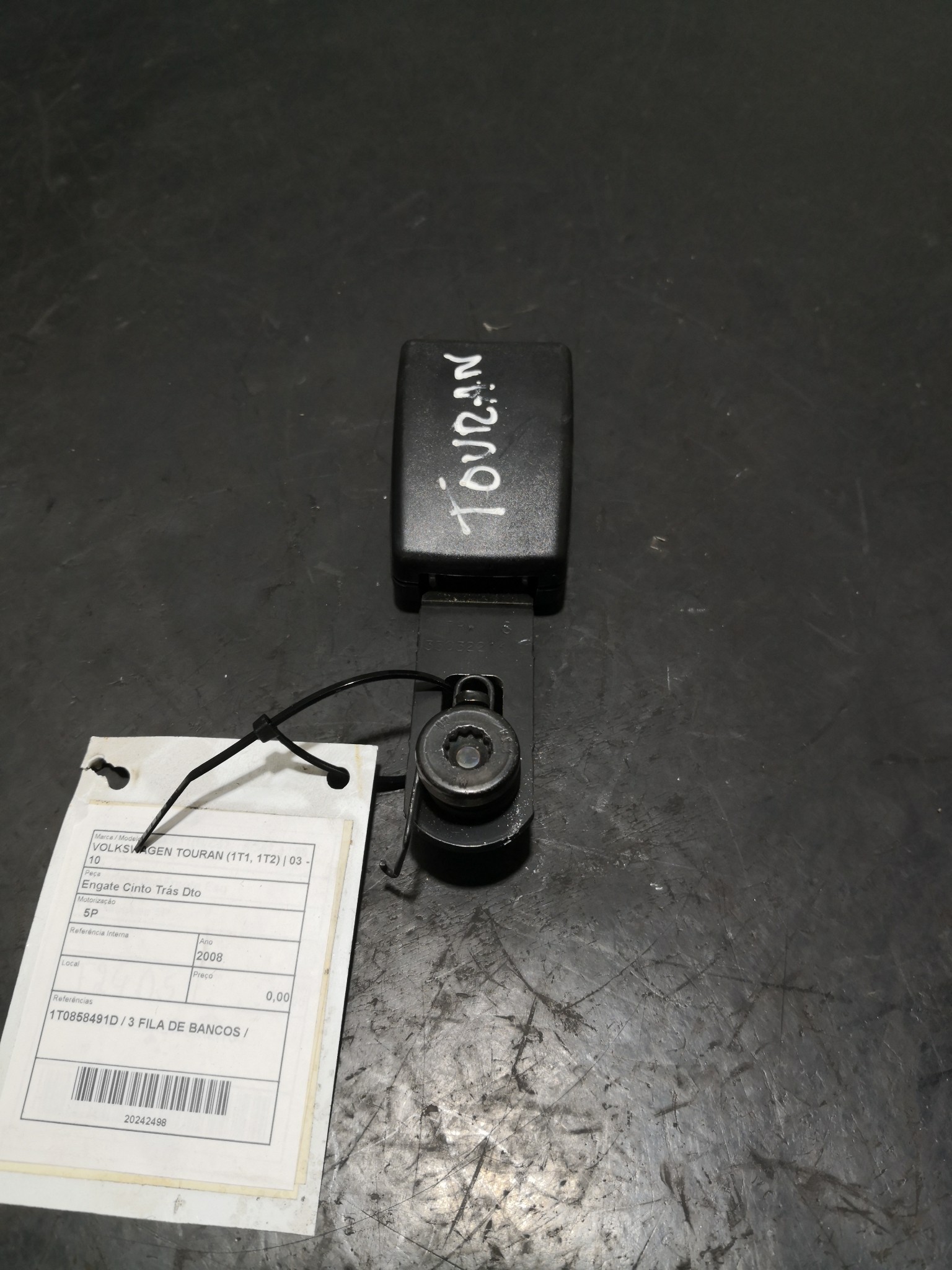 Engate Cinto Trás Dto VOLKSWAGEN TOURAN (1T1, 1T2) | 03 - 10 Imagem-1
