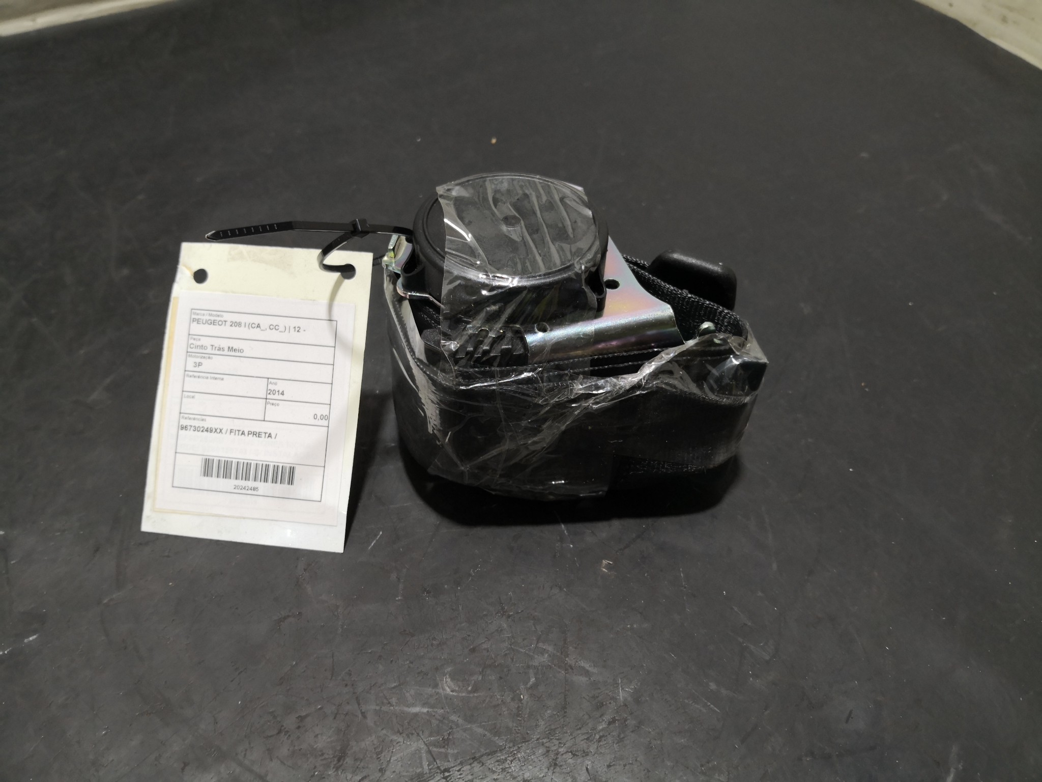 Cinto Trás Meio PEUGEOT 208 I (CA_, CC_) | 12 -  Imagem-1