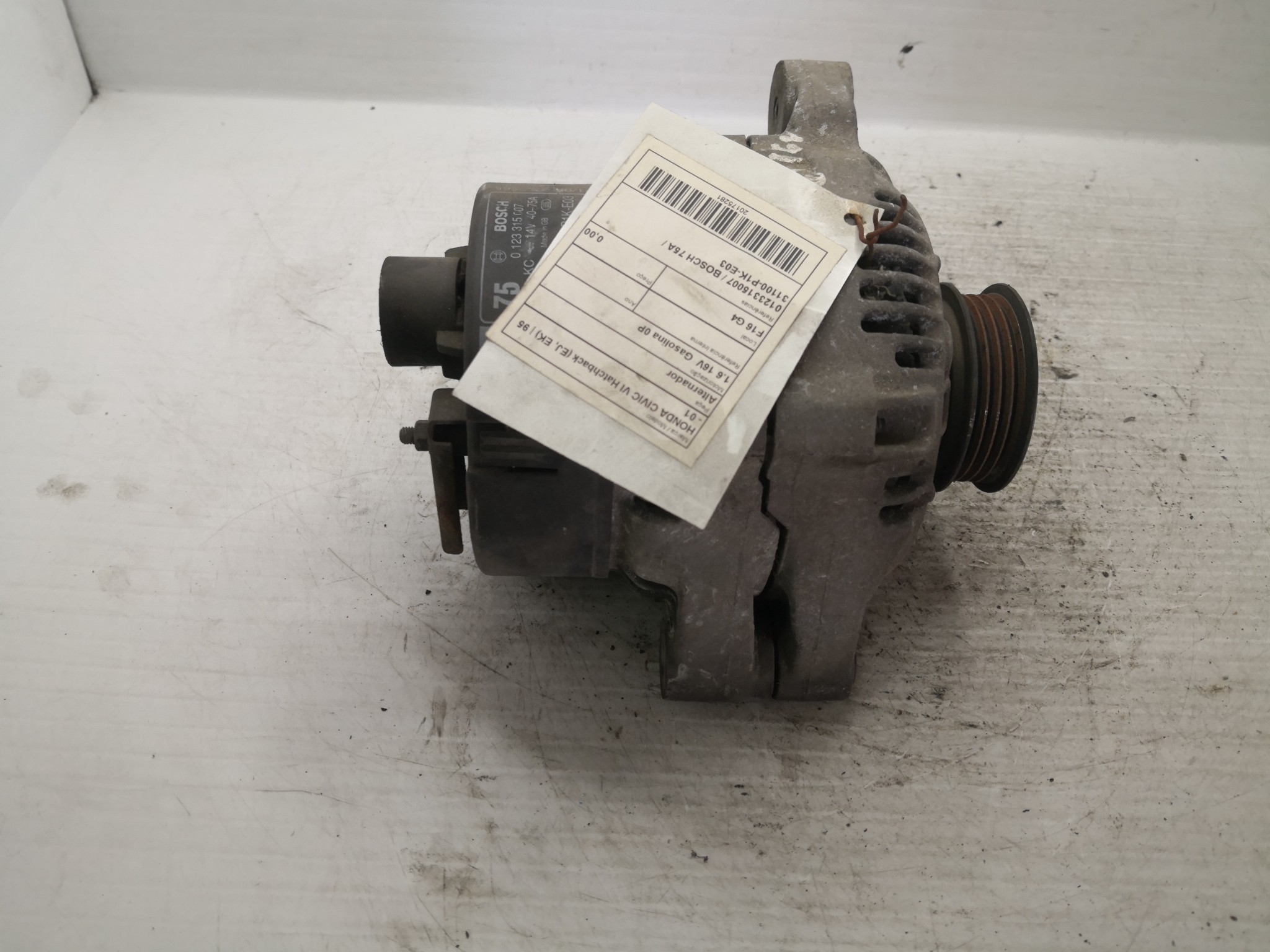 Alternador HONDA CIVIC VI Hatchback (EJ, EK) | 95 - 01 Imagem-3