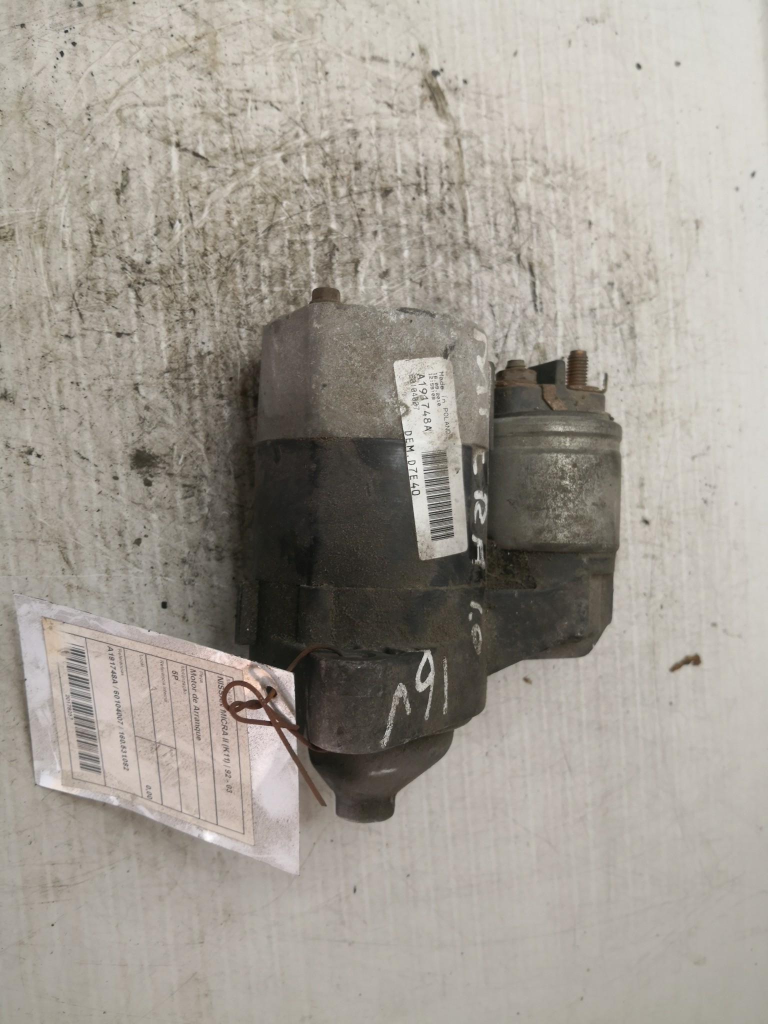 Motor de Arranque NISSAN - ID S_38256