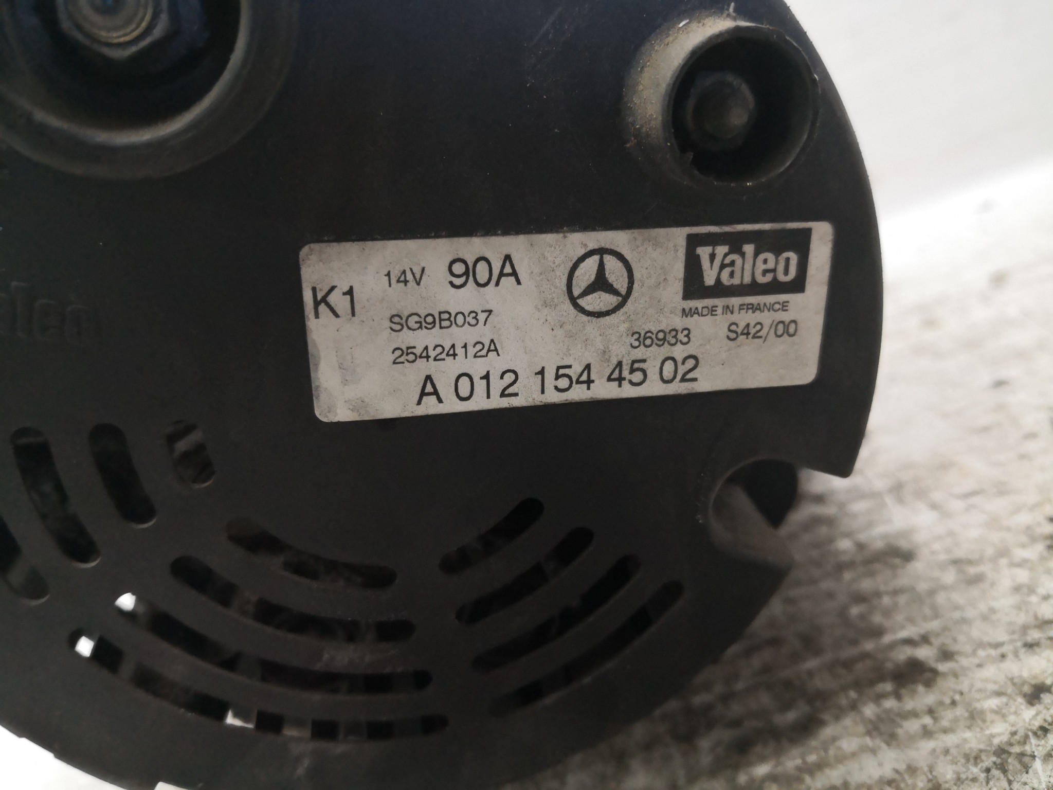 Alternador MERCEDES-BENZ A-CLASS (W168) | 97 - 05 Imagem-2