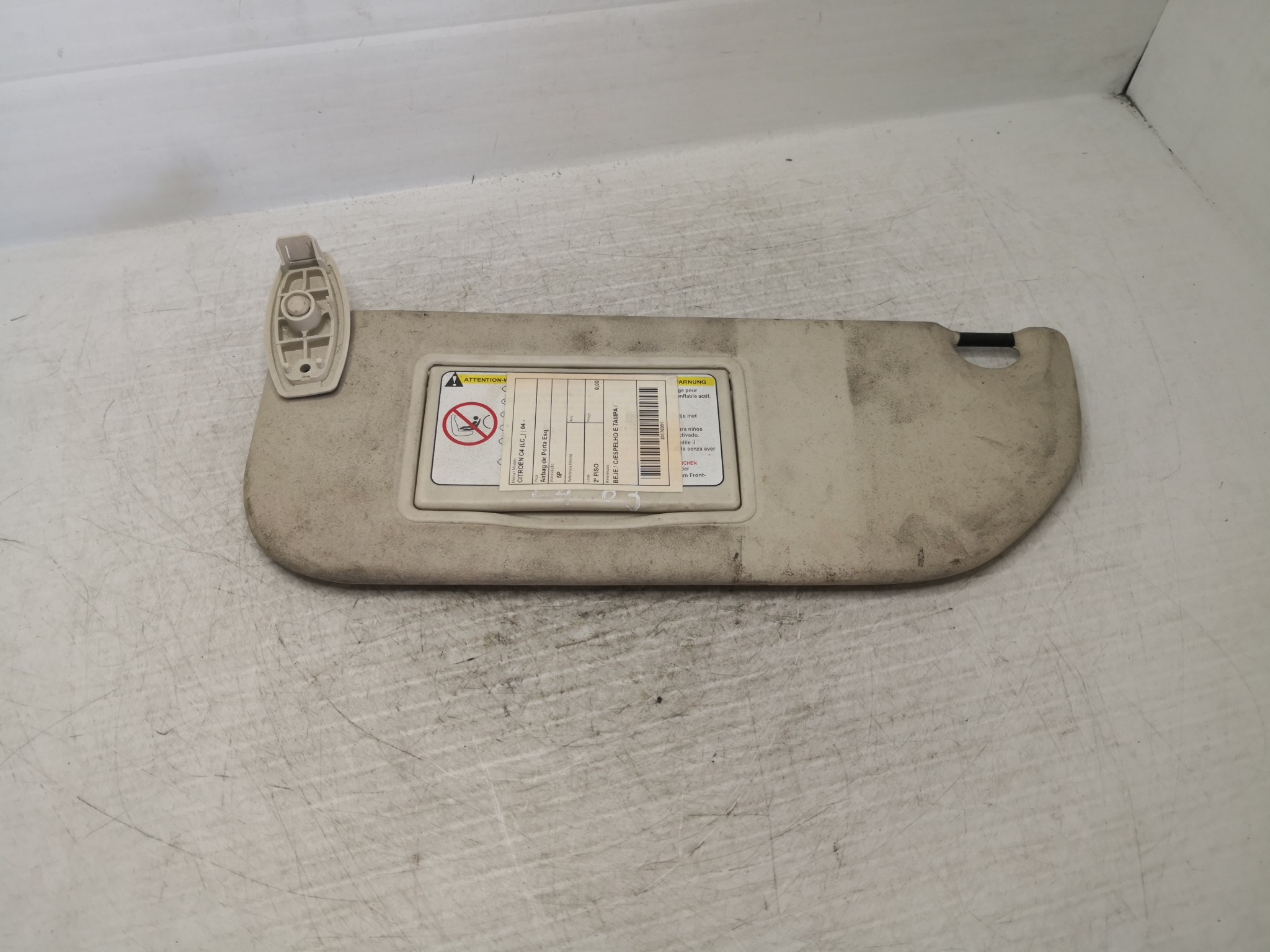 Pala de Sol Esq CITROEN - ID S_36990