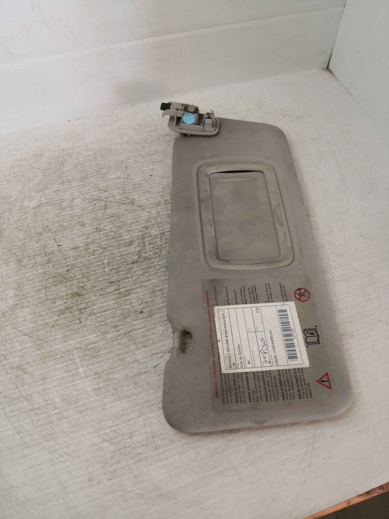 Pala de Sol Dto RENAULT MEGANE III Hatchback (BZ0/1_) | 08 -  Imagem-1