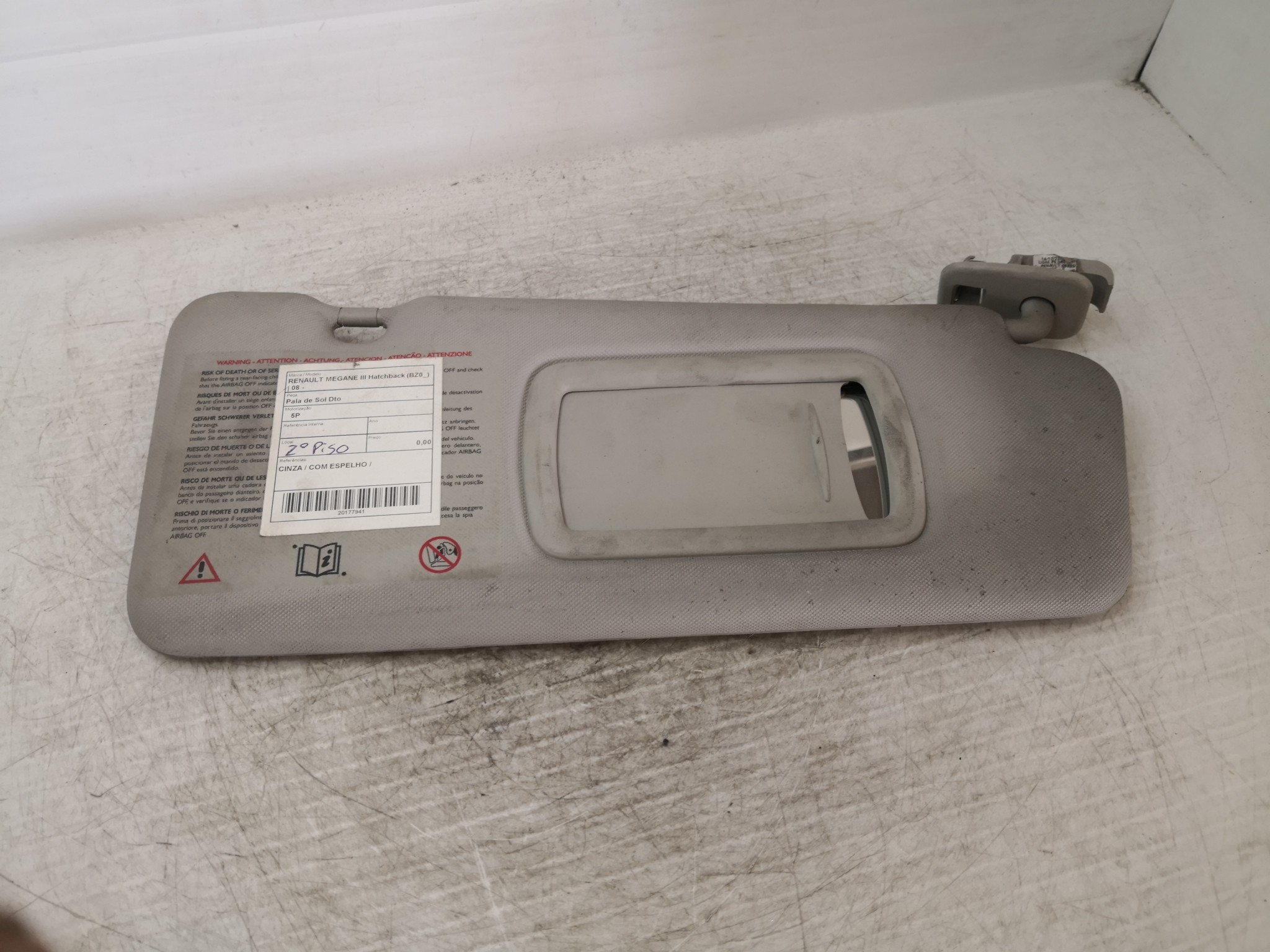 Pala de Sol Dto RENAULT - ID S_37940