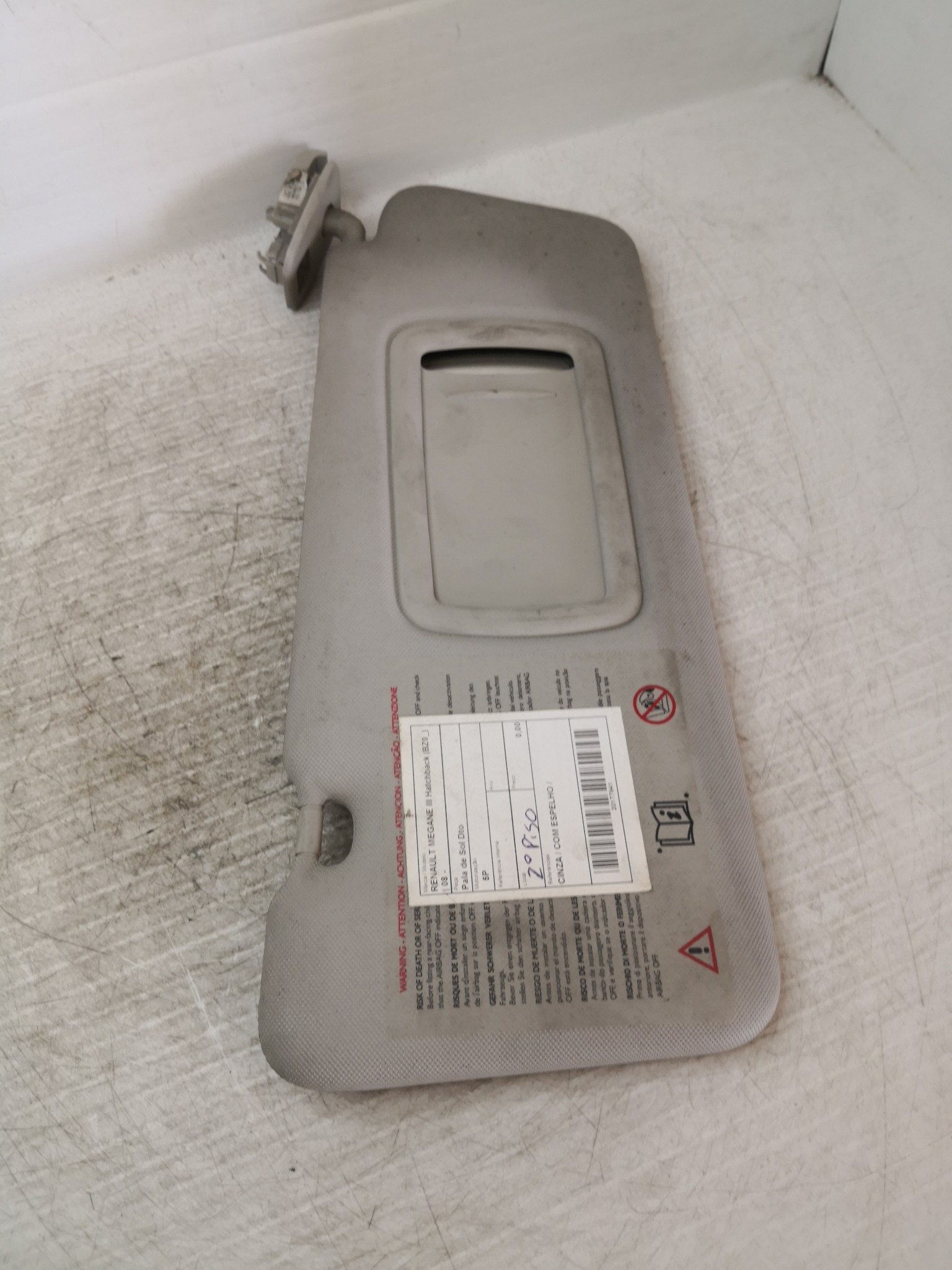 Pala de Sol Dto RENAULT MEGANE III Hatchback (BZ0/1_) | 08 -  Imagem-1