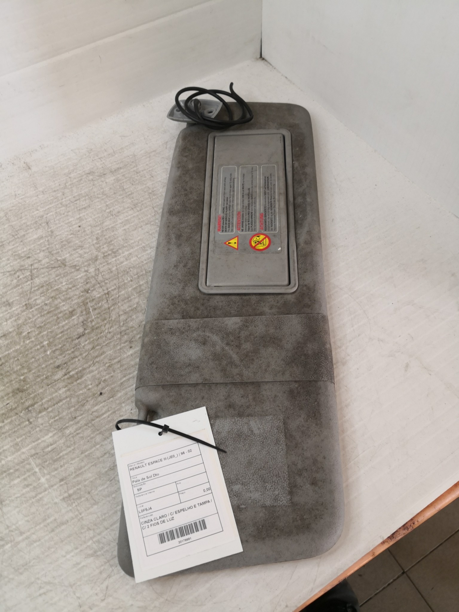 Pala de Sol Dto RENAULT ESPACE III (JE0_) | 96 - 02 Imagem-1