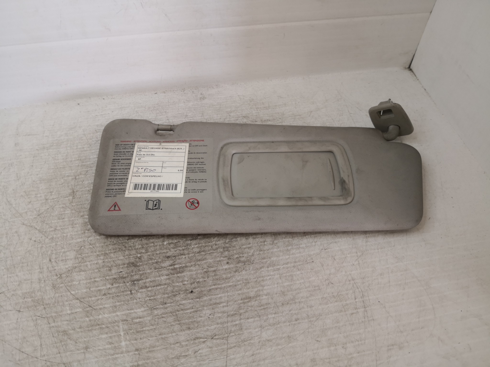 Pala de Sol Dto RENAULT - ID S_37941