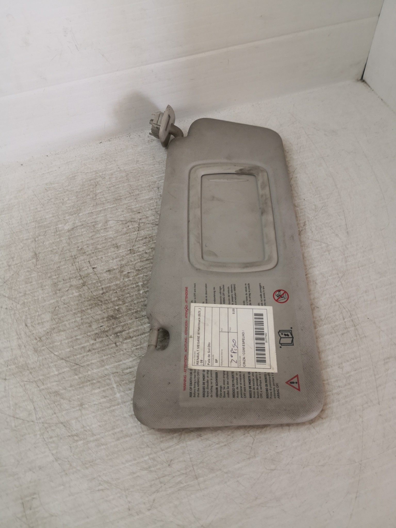 Pala de Sol Dto RENAULT MEGANE III Hatchback (BZ0/1_) | 08 -  Imagem-1