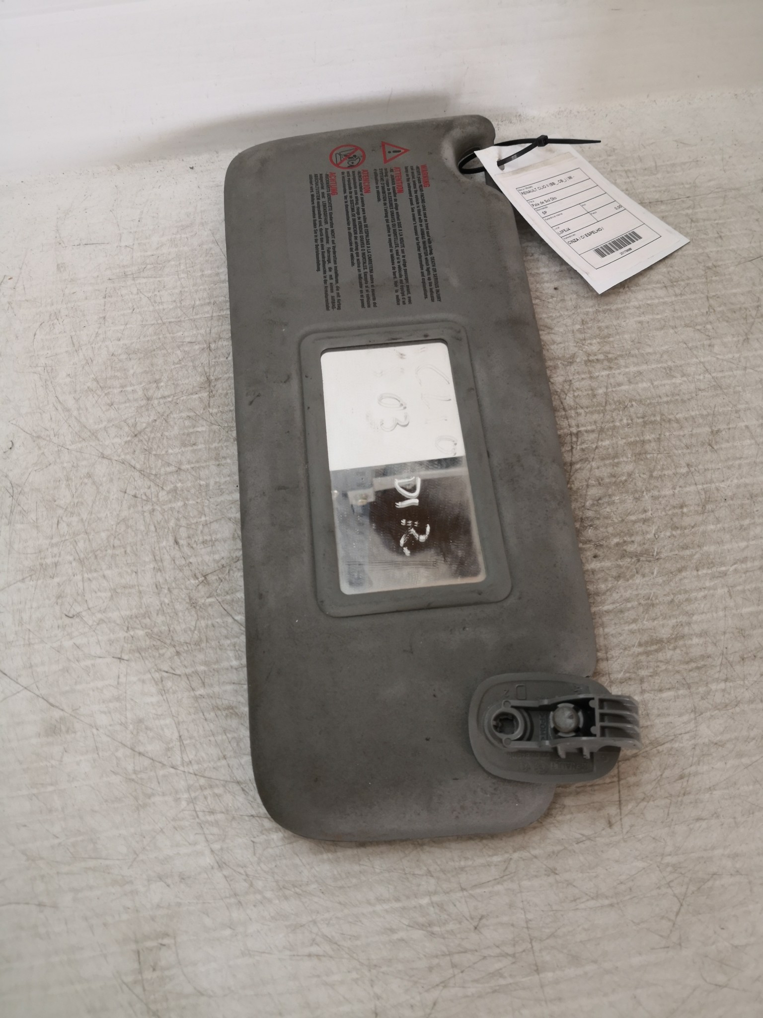 Pala de Sol Dto RENAULT CLIO II (BB_, CB_) | 98 -  Imagem-1