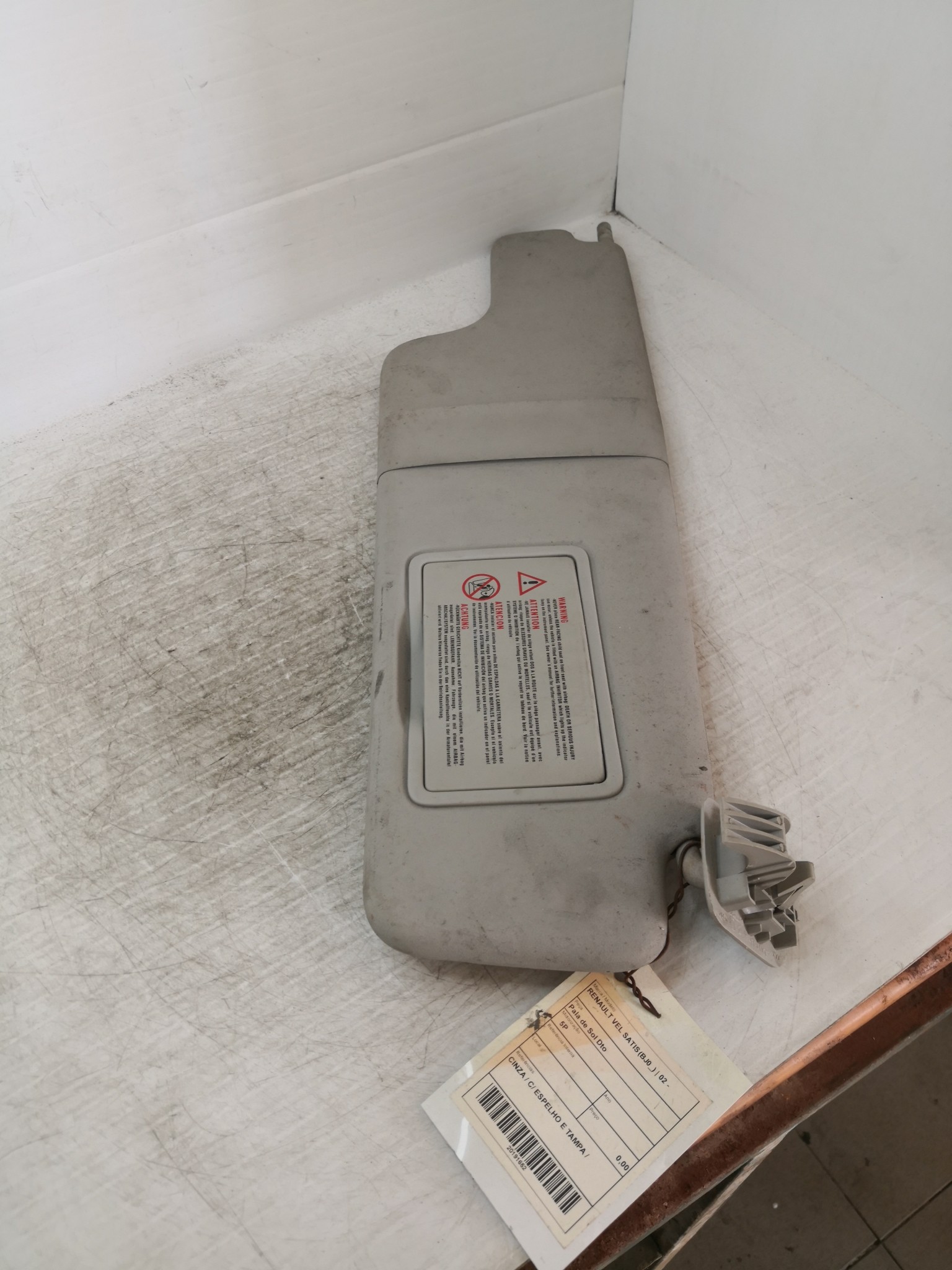 Pala de Sol Dto RENAULT VEL SATIS (BJ0_) | 02 -  Imagem-1