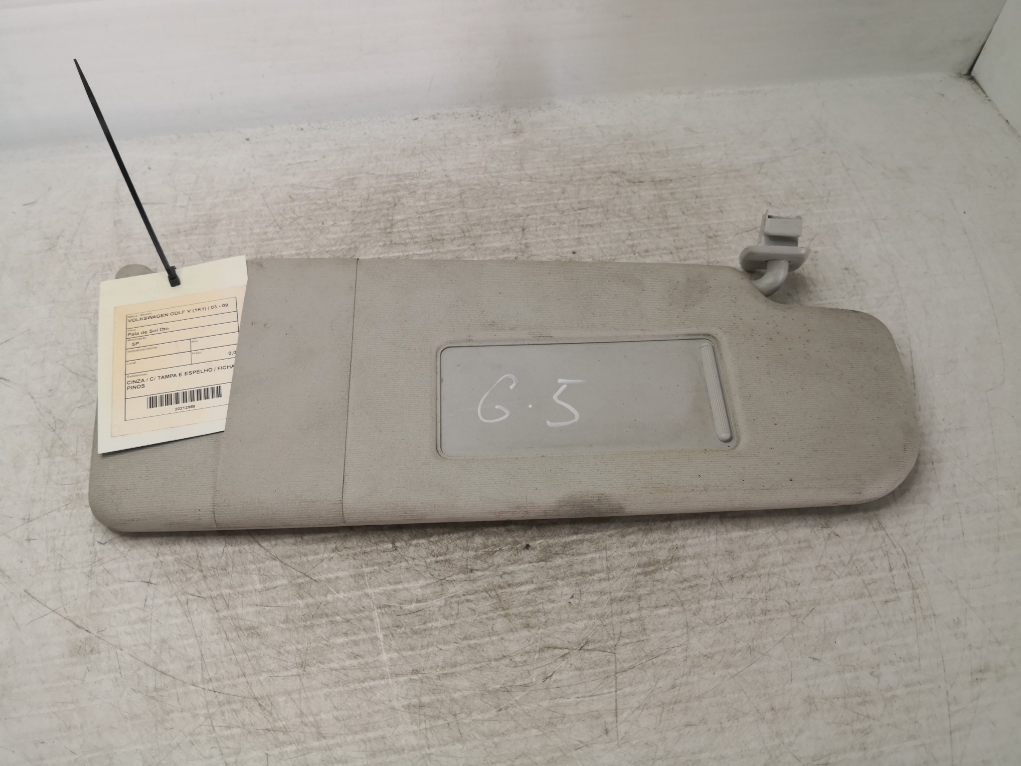 Pala de Sol Dto VOLKSWAGEN GOLF V (1K1) | 03 - 09 Imagem-1