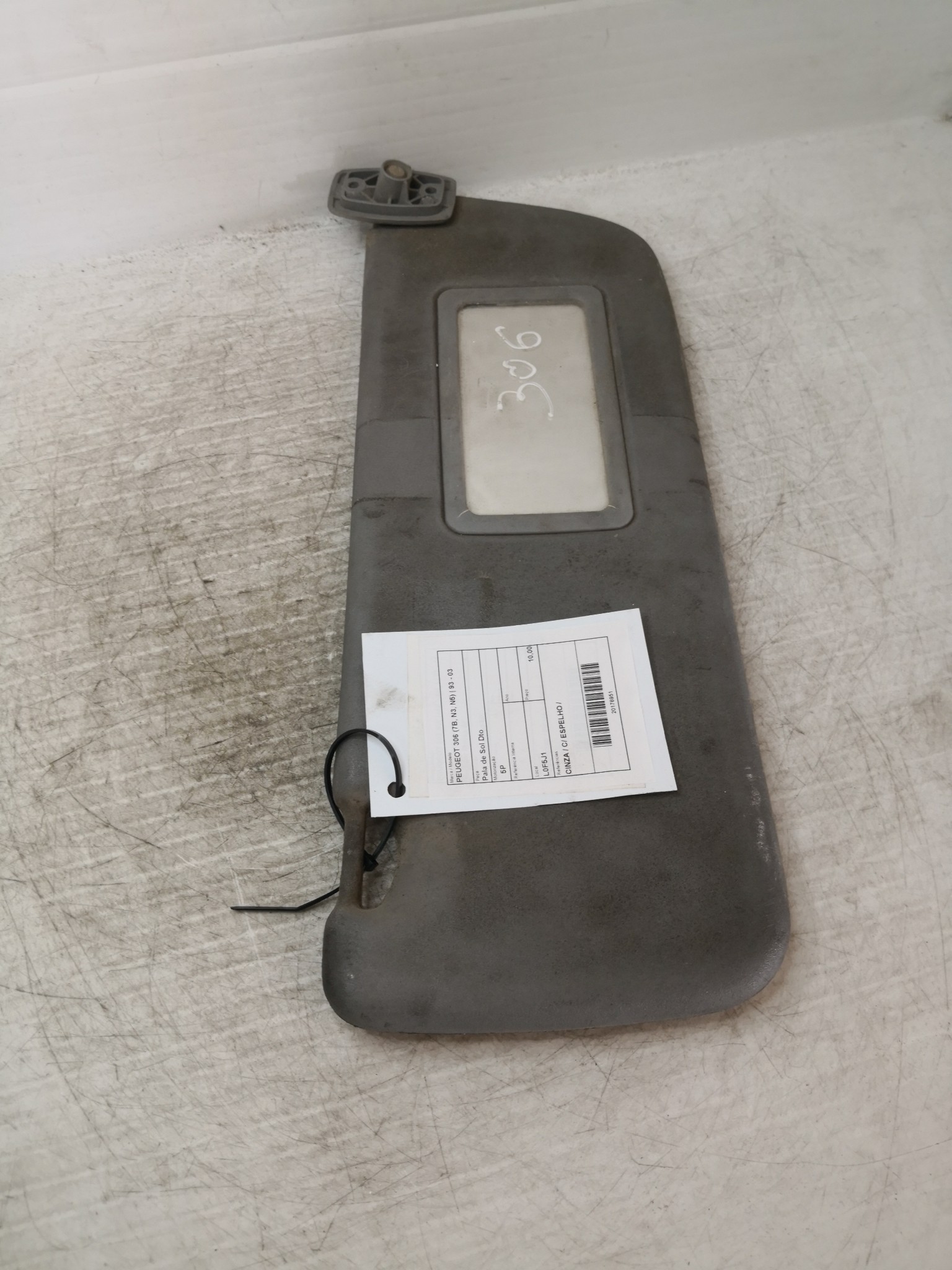 Pala de Sol Dto PEUGEOT 306 (7B, N3, N5) | 93 - 03 Imagem-1