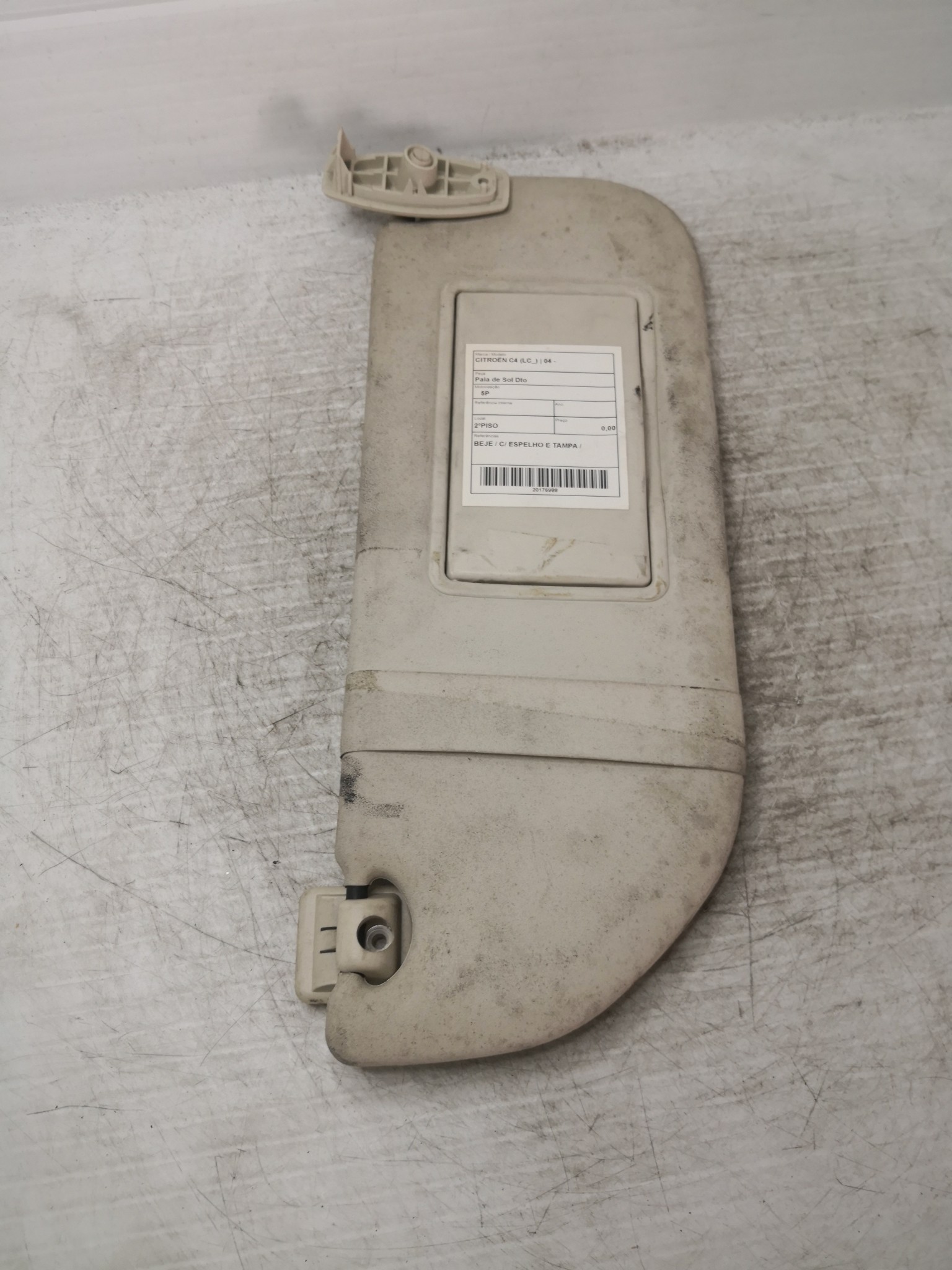 Pala de Sol Dto CITROEN - ID S_36987