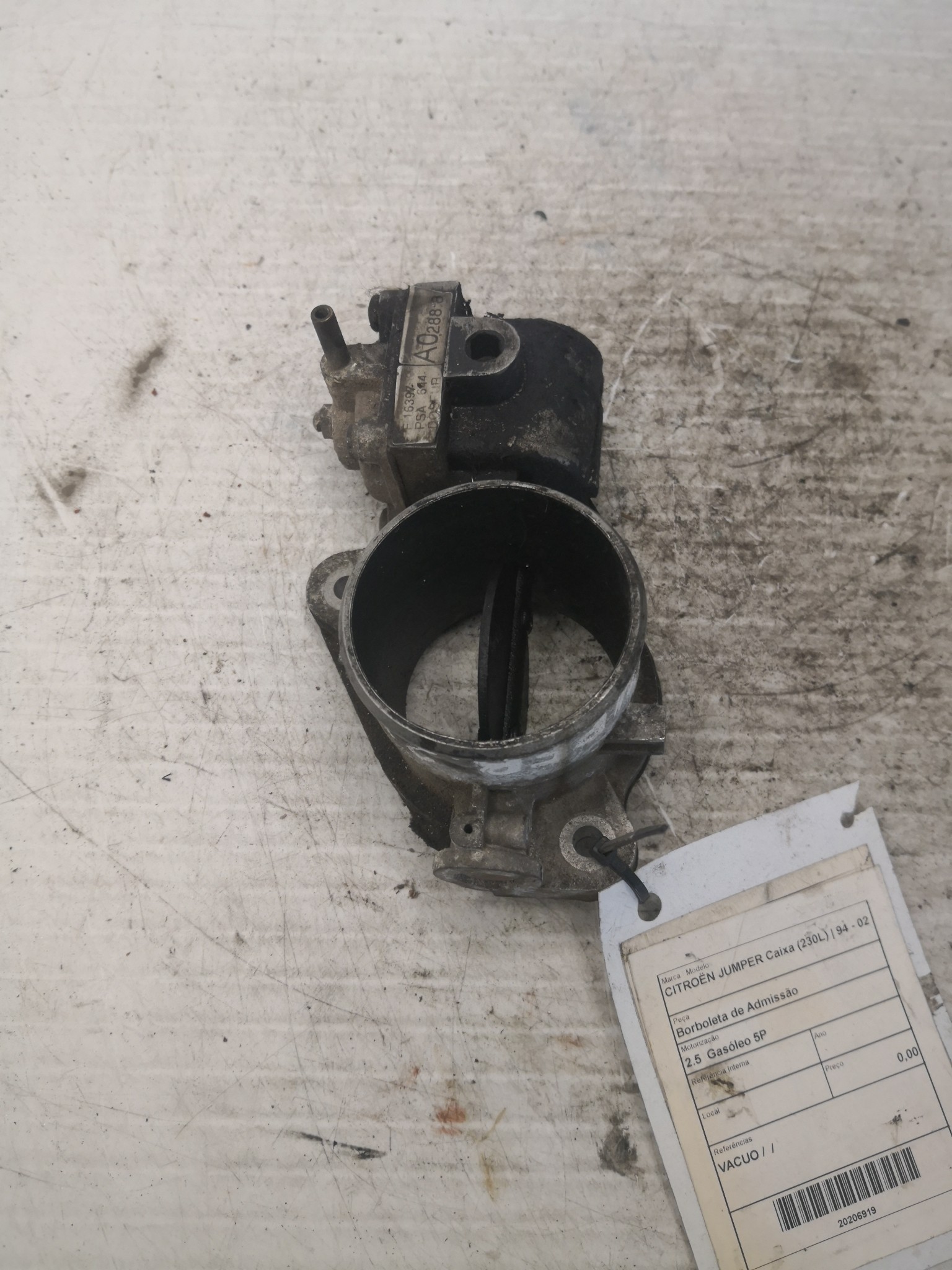 Borboleta de Admissão CITROEN - ID S_66918