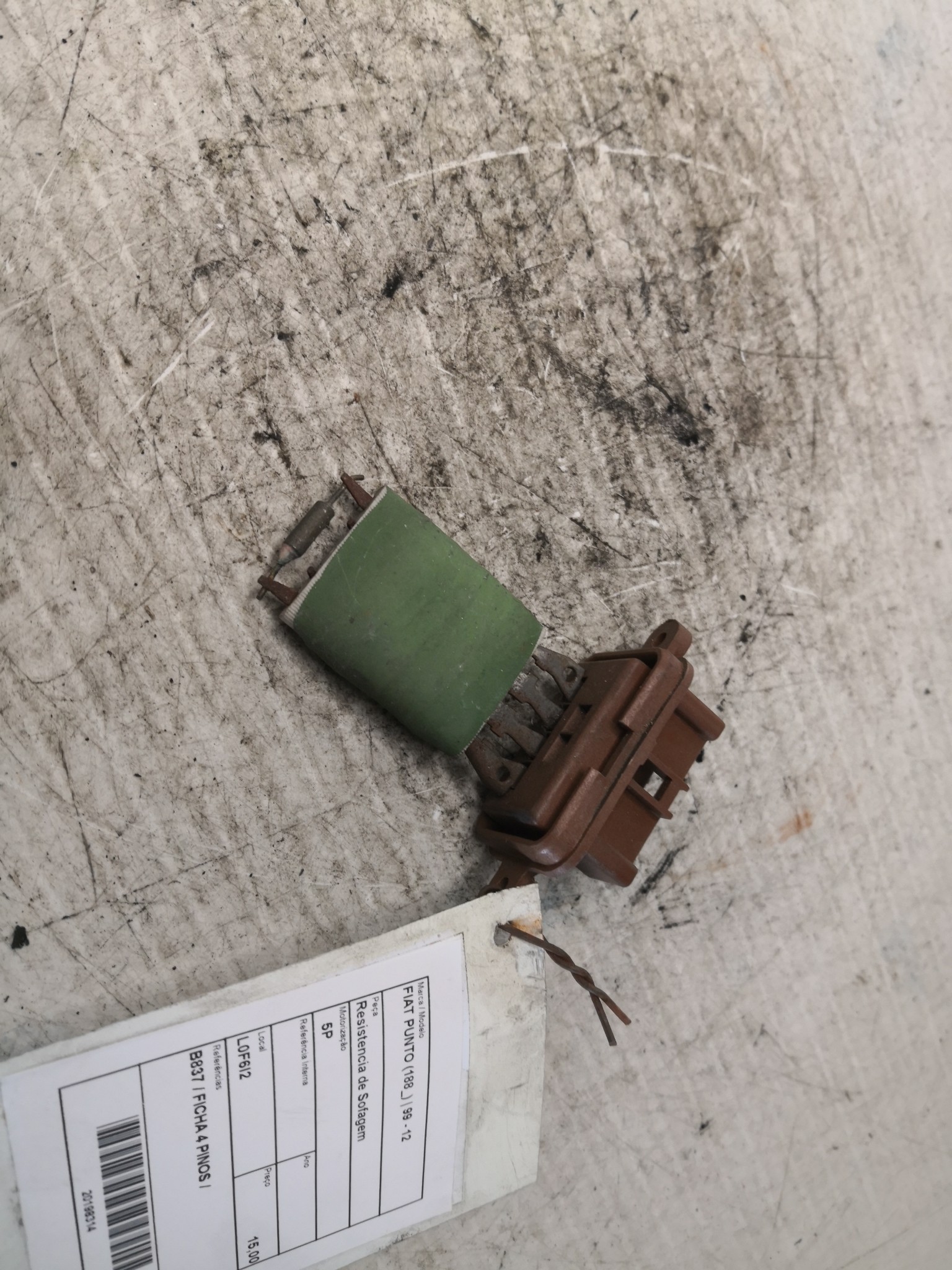 Resistencia de Sofagem FIAT - ID S_58313