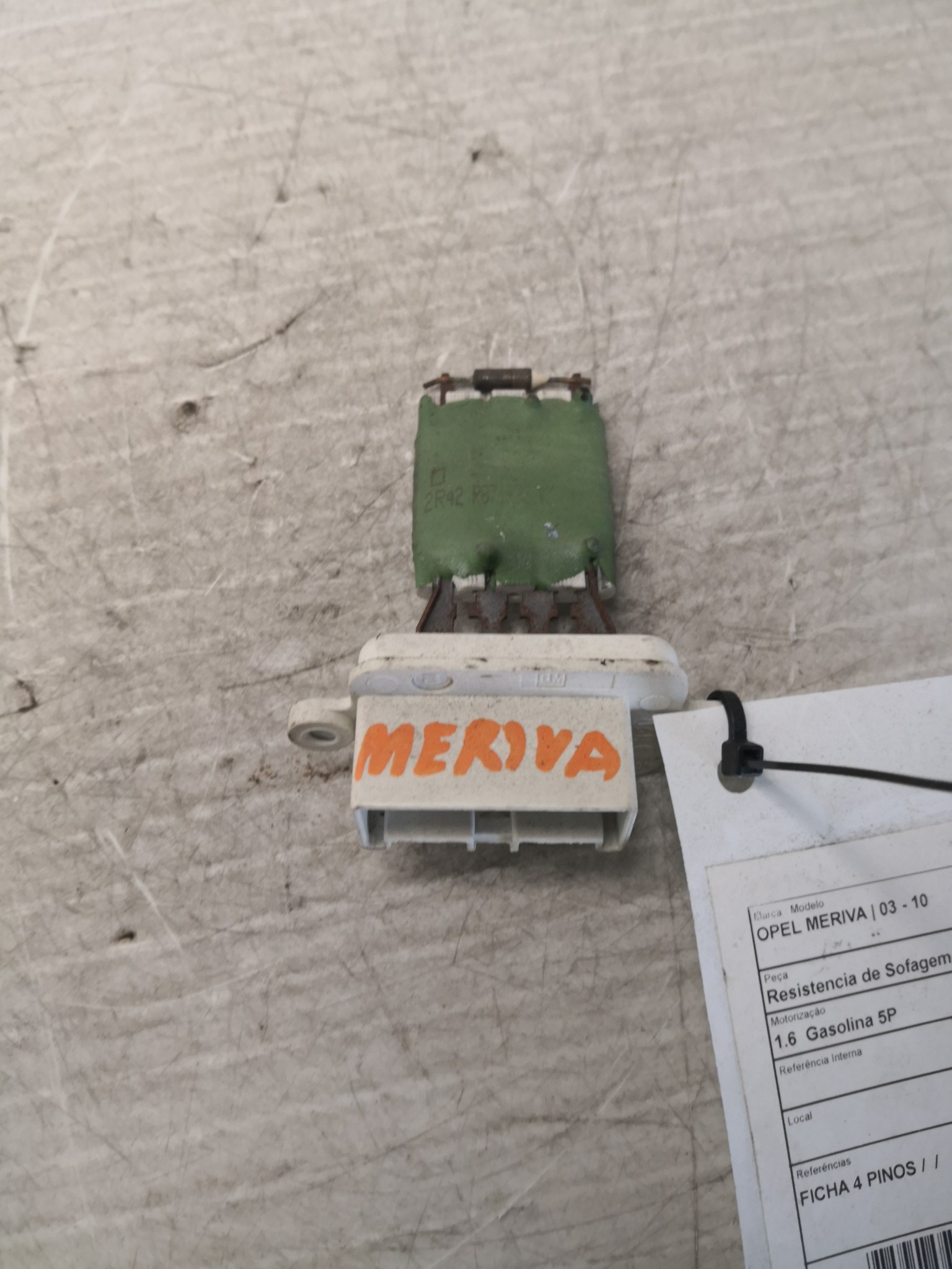 Resistencia de Sofagem OPEL MERIVA A Veículo multiuso (X03) | 03 - 10 Imagem-1